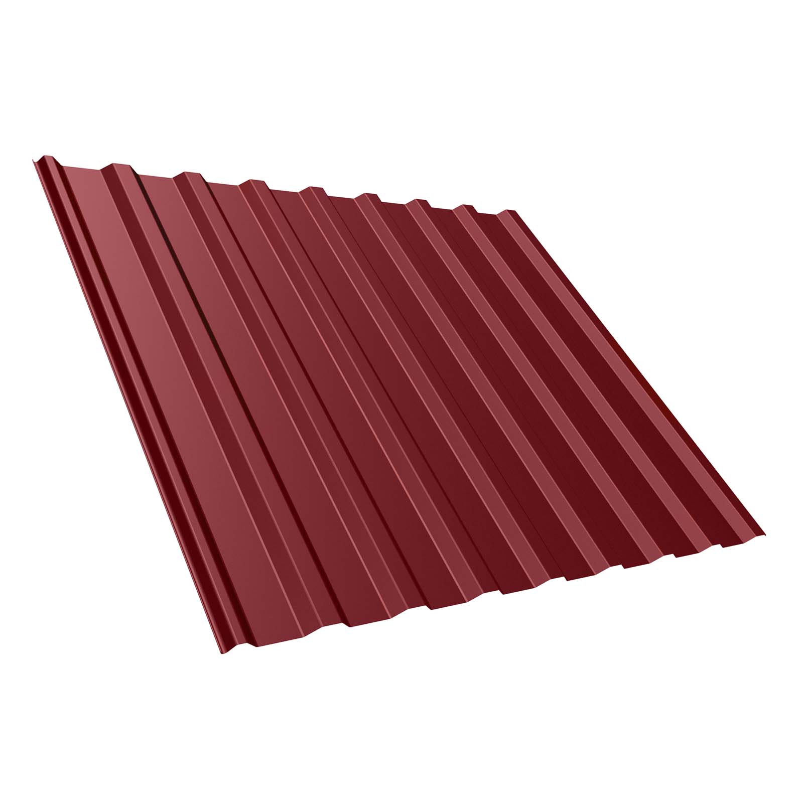 Trapezblech T20M Dach, 0,75 mm, Antikondensbeschichtet, RR028 Kirschrot, 5100 mm Länge