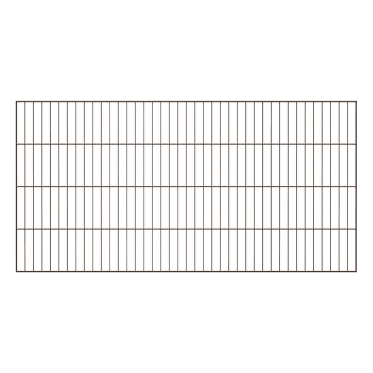 Alberts Einstab-Gittermatte Garden, Typ 8/6/4, 1000 x 2000 mm, Stahl roh, verzinkt anthrazit kunststoffbeschichtet RAL 7016 - 1 Stk.