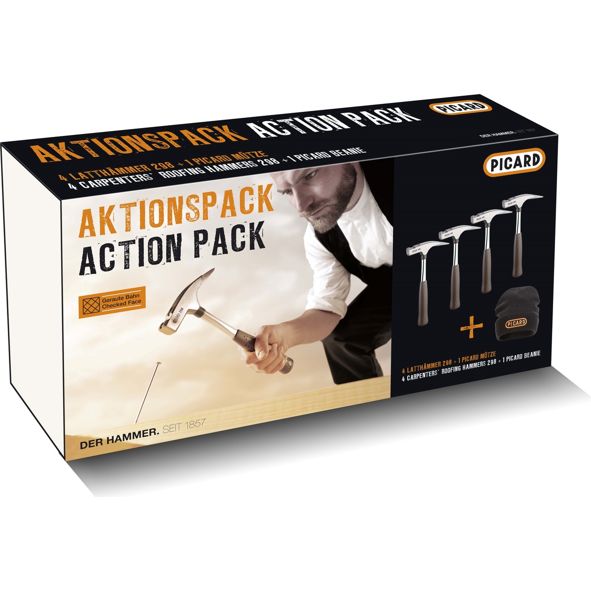 Picard Aktionspack Latthammer 298, glatte Bahn Picard Aktionspack Latthammer 298, geraute Bahn