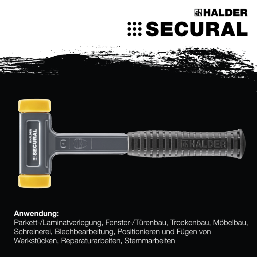 Halder SECURAL Schonhammer 30 x 40 mm, Polyurethan