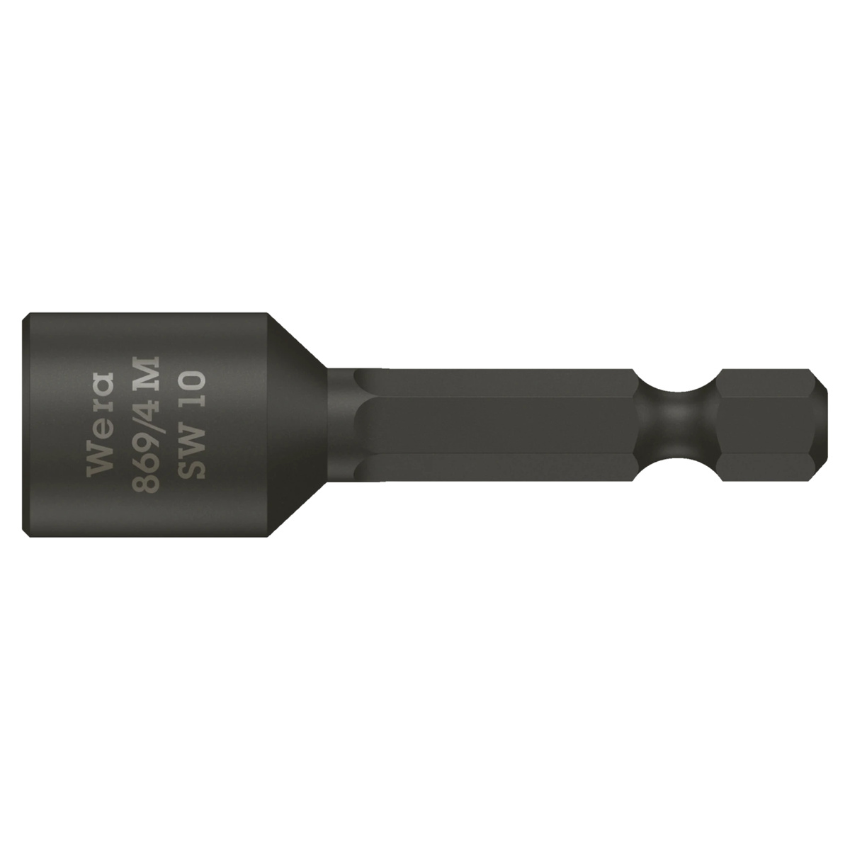 Wera Steckschlüsseleinsatz SW 10 x 50 mm, magnetisch, für Außensechskantschrauben, 1/4 Zoll Sechskant