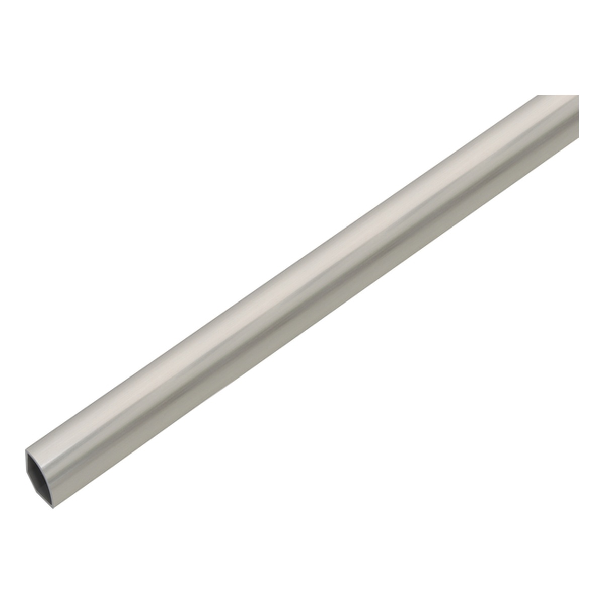Alberts Viertelkreisprofil, 15 x 15 x 2600 mm, PVC-U, Farbe: Edelstahloptik - 1 Stk.