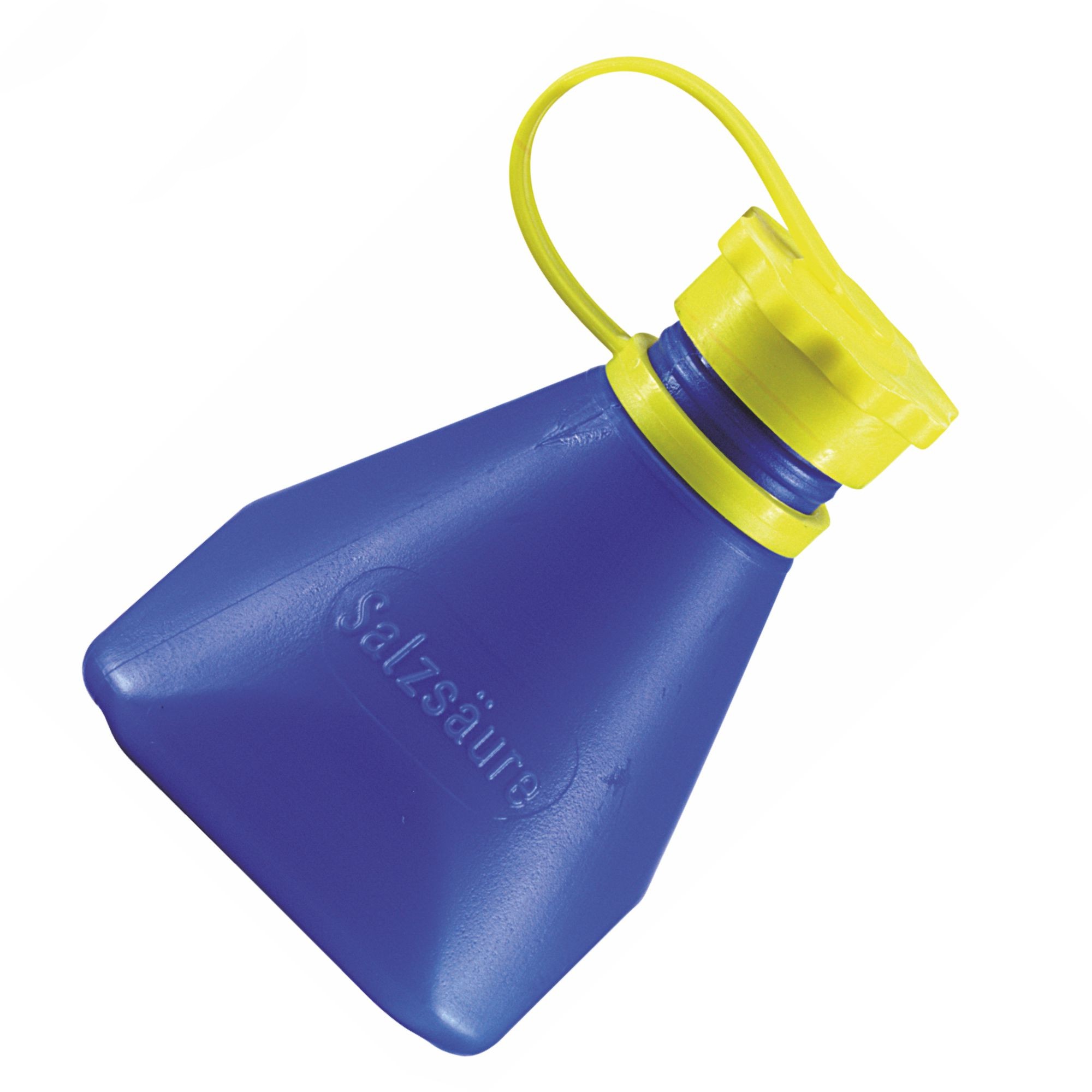 Freund Salzsäureflasche, 90 g Blau, mit Auslaufstop Freund Salzsäureflasche, 90 g Blau, mit Auslaufstop