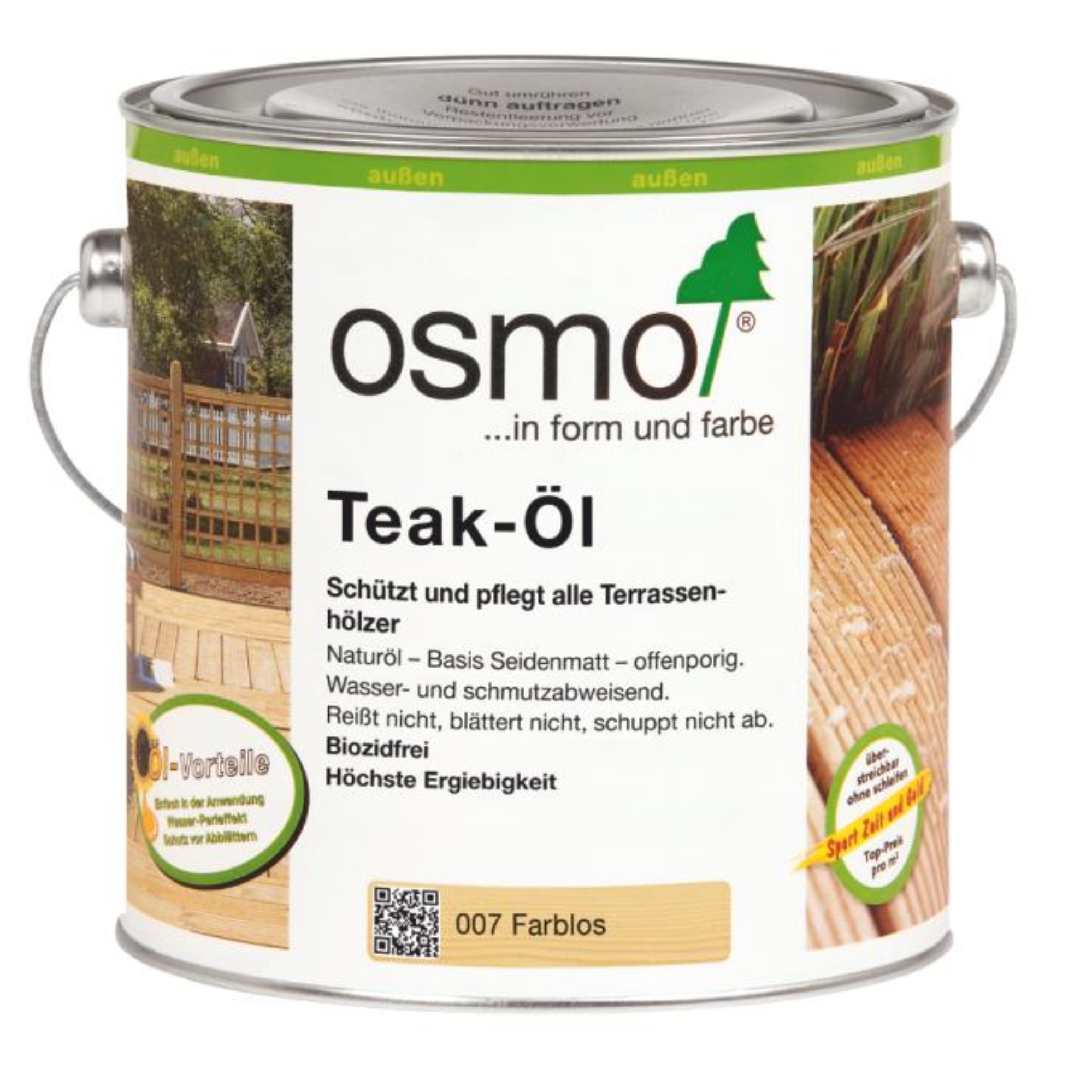 Osmo Terrassen-Öl Teak-Öl Farblos 2,5 l