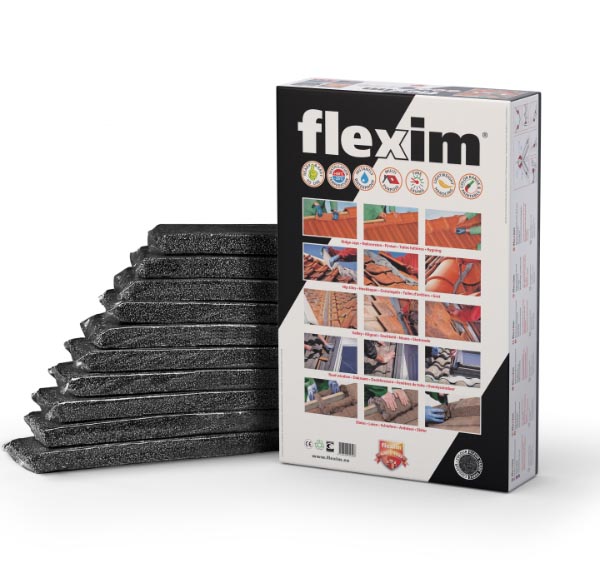 Allform Flexim Dachmörtel schwarz 10 Streifen