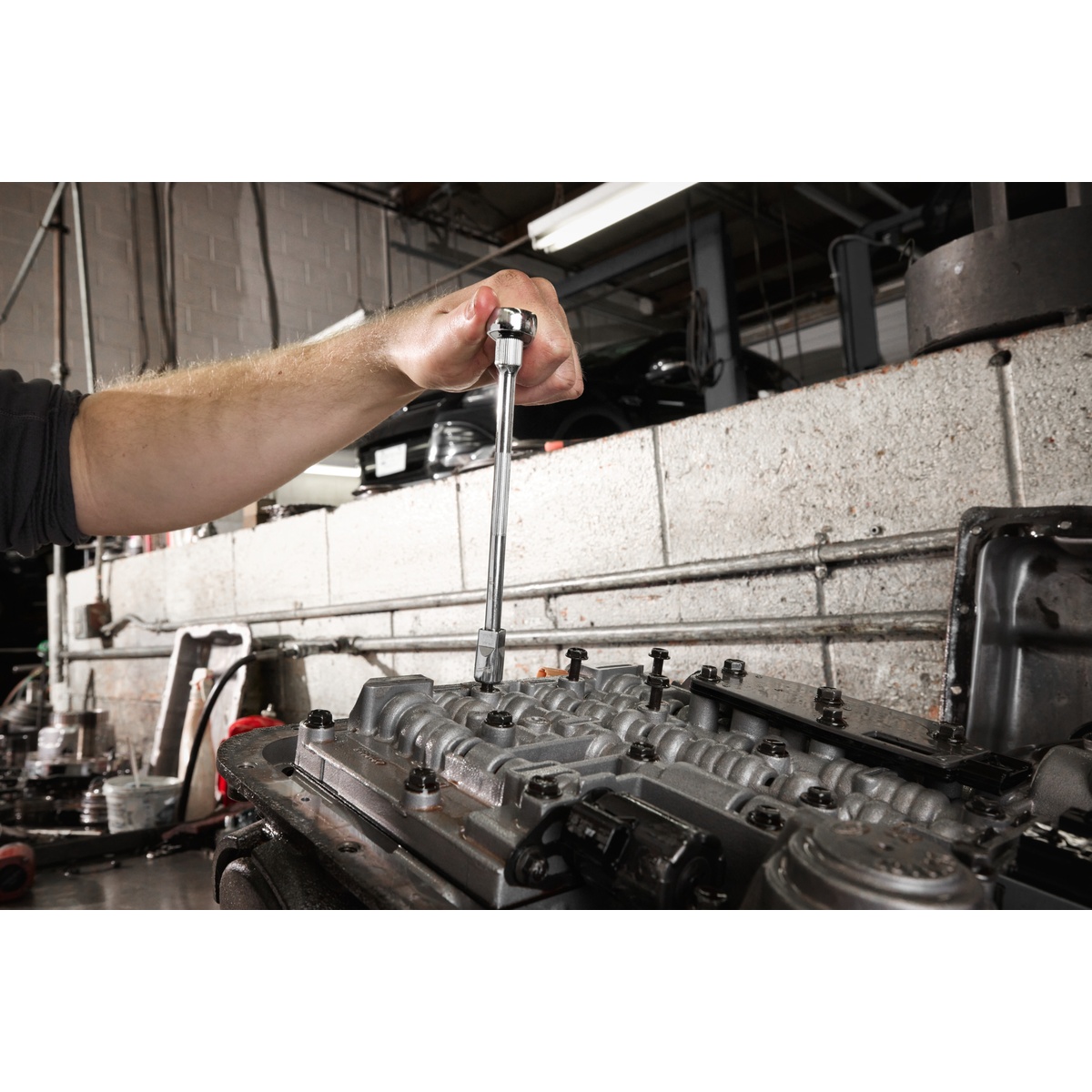 Milwaukee Verlängerungs-Set schwenkbar 3/8", 4tlg.