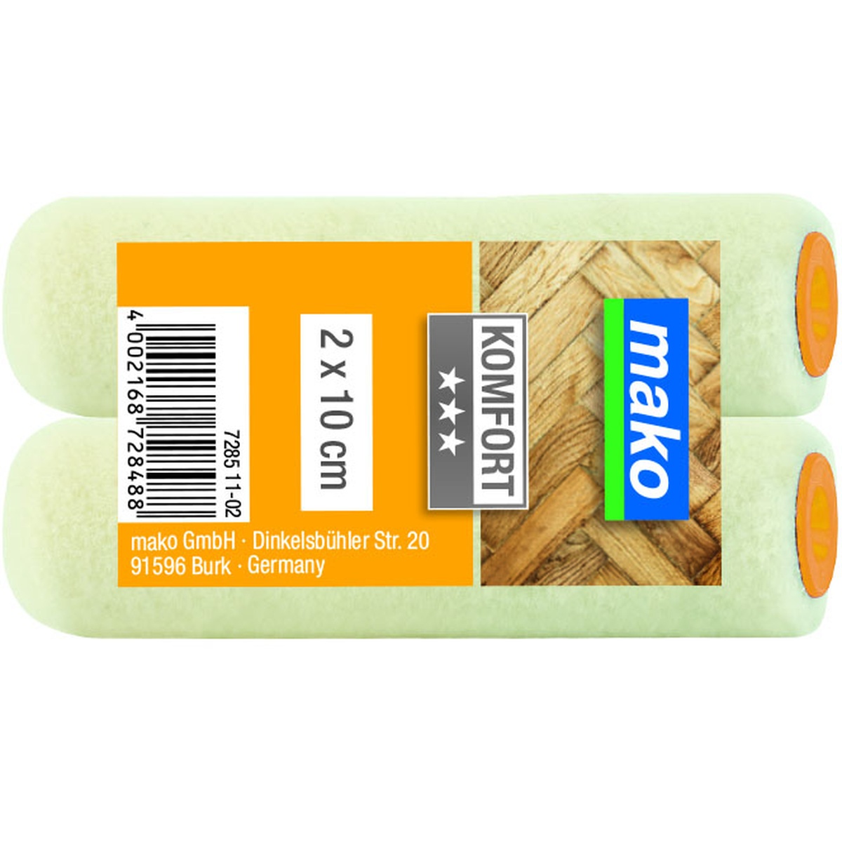 Mako Lack-Versiegelungsroller Ersatzwalzen 10 cm, 10 stk.