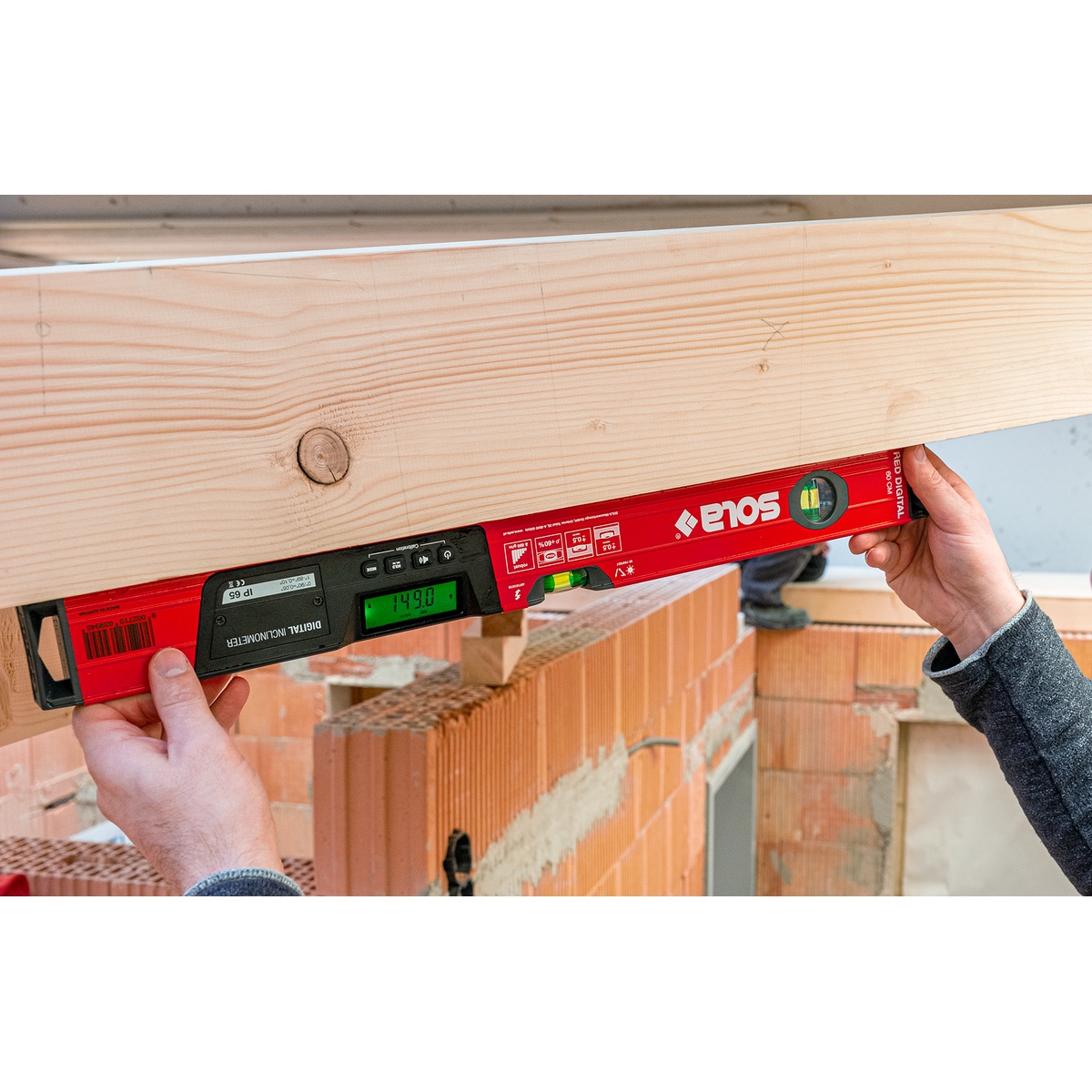 Sola Digital-Wasserwaage RED 60 DIGITAL, 60 cm, Neigungsmodul mit Bluetooth, IP65