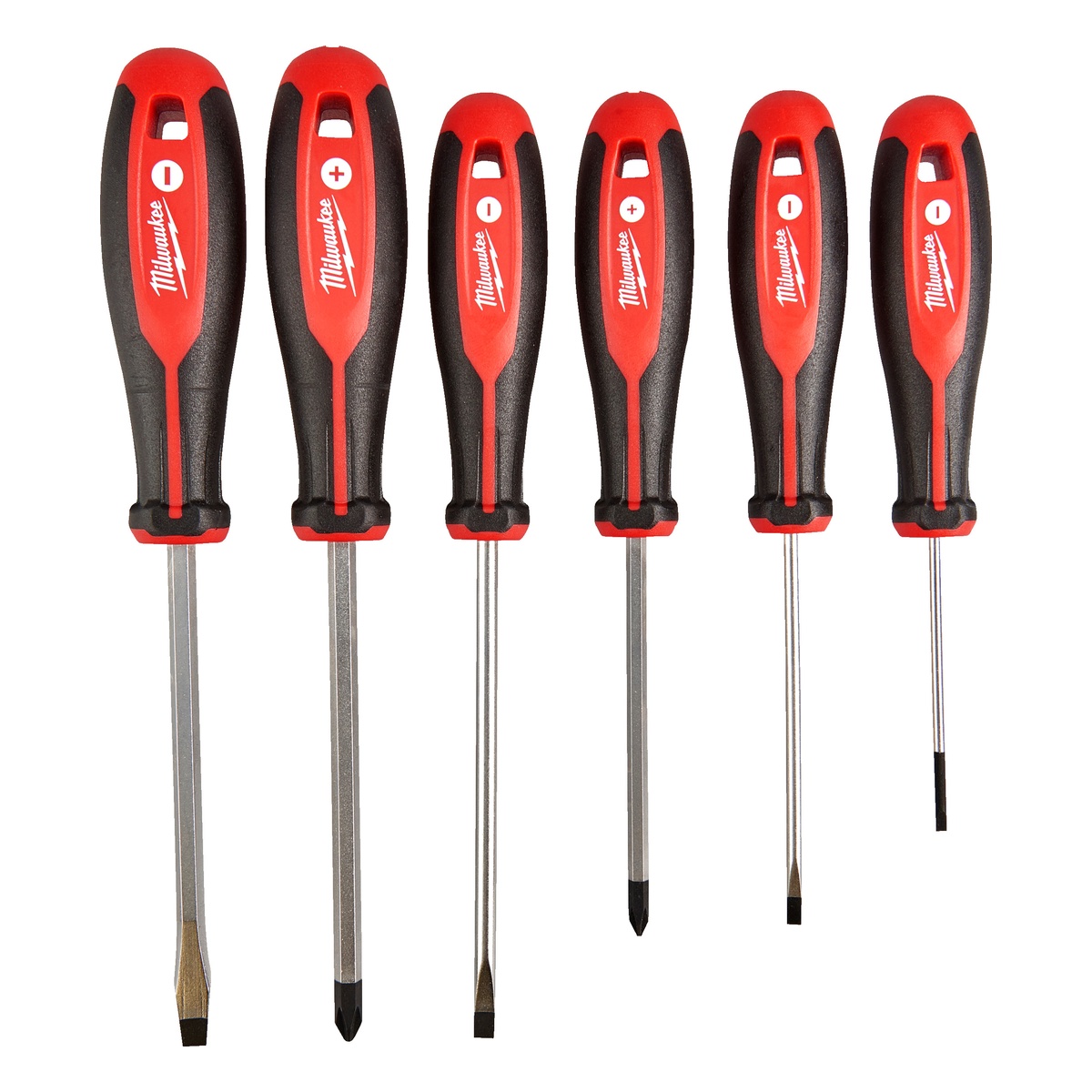 Milwaukee Schraubendreher-Set Tri-Lobe, 6-teilig, PH1, PH2, SL 3, SL 4, SL 5,5, SL 6,5
