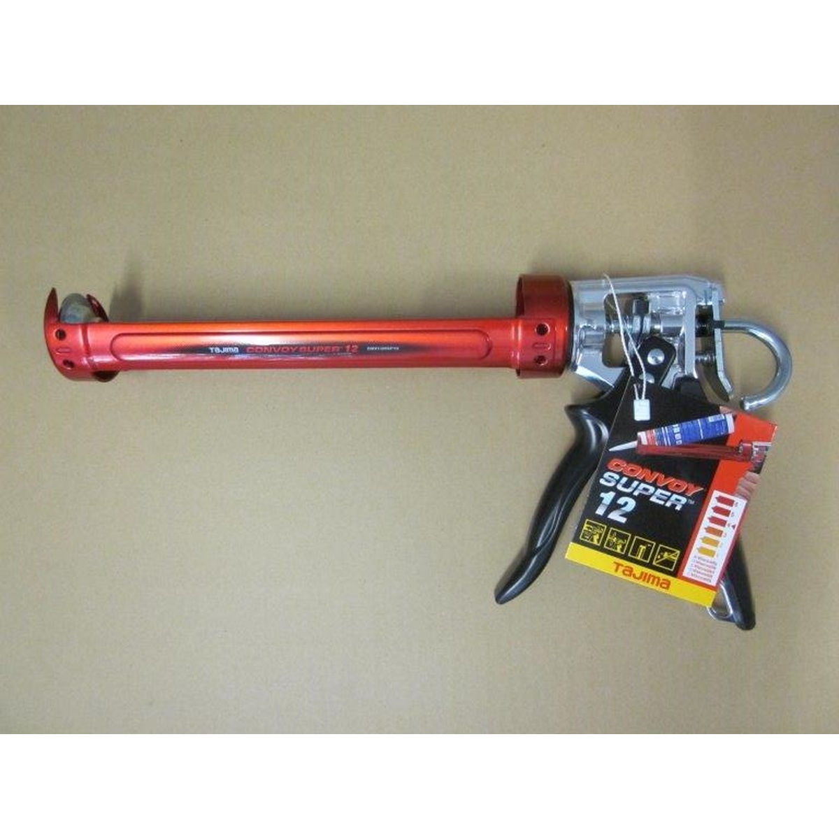 Tajima Kartuschenpresse Convoy Super 12 für 310-ml-Kartuschen, Übersetzung 12:1, Auto Flow Stop