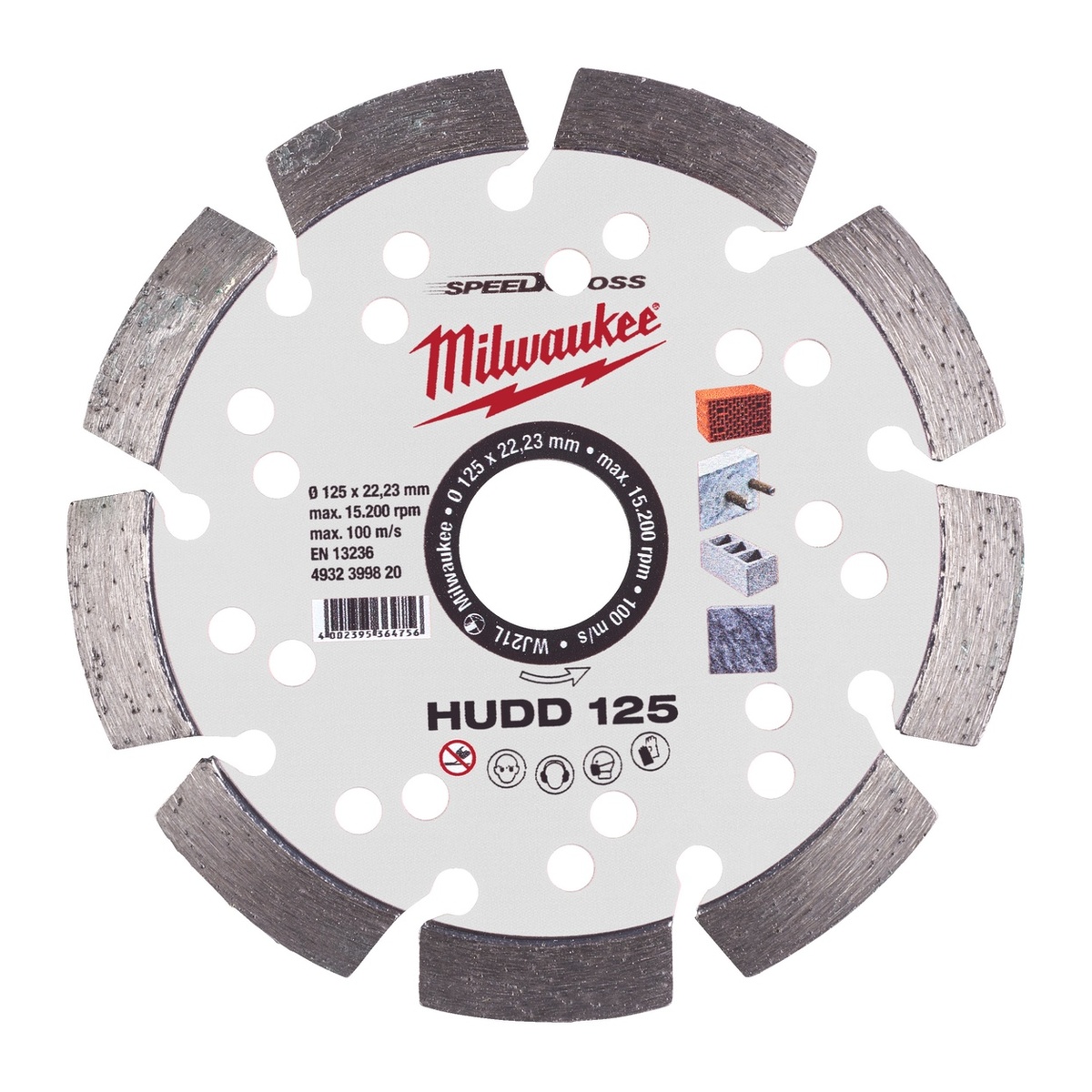 Milwaukee Speedcross Diamanttrennscheibe HUDD für harte Materialien