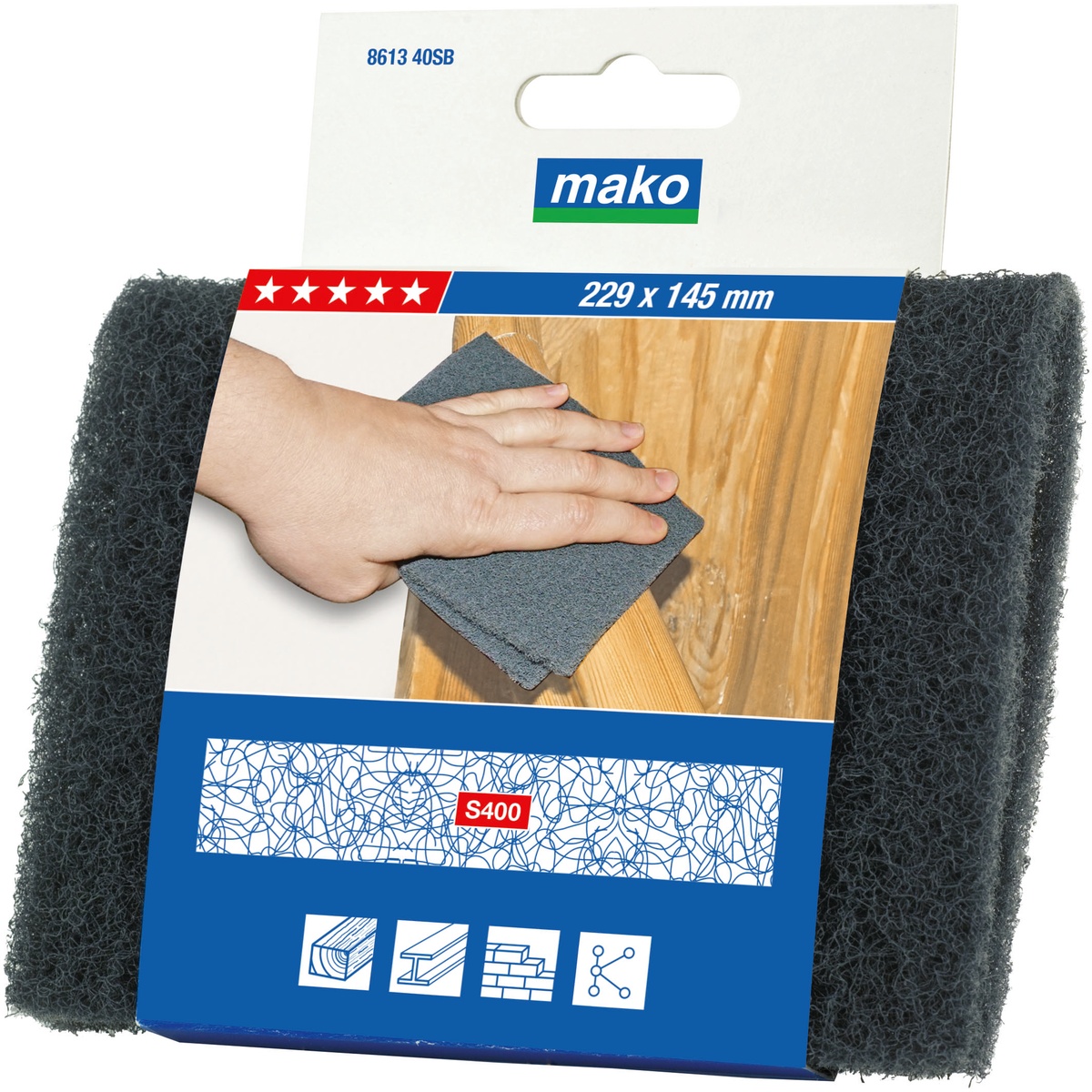 Mako Schleif-Vlies, S400, mittel