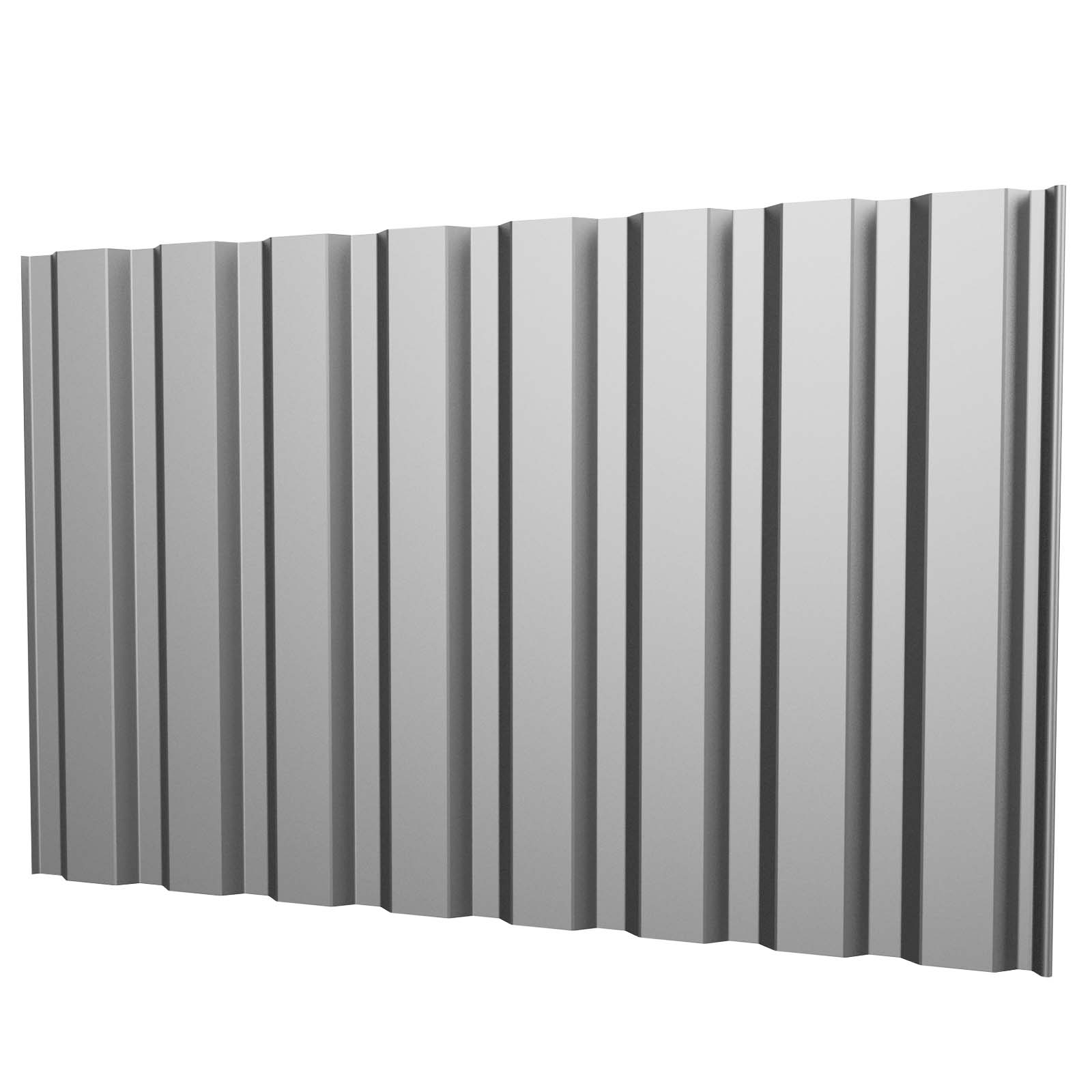 Trapezblech T20M Wand 0,5 mm, RAL 7035 Lichtgrau, verschiedene Längen Trapezblech T20M Wand 0,5 mm, RAL 7035 Lichtgrau, verschiedene Längen