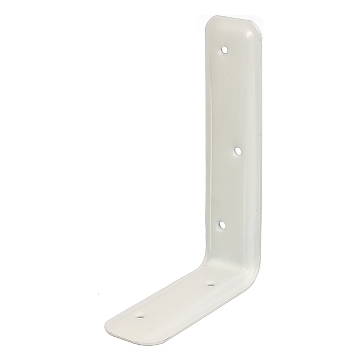 Alberts Stützwinkel, geprägt, 100 x 160 x 40 mm, Stahl roh, zinkphosphatiert, weiß kunststoffbeschichtet - 1 Stk.