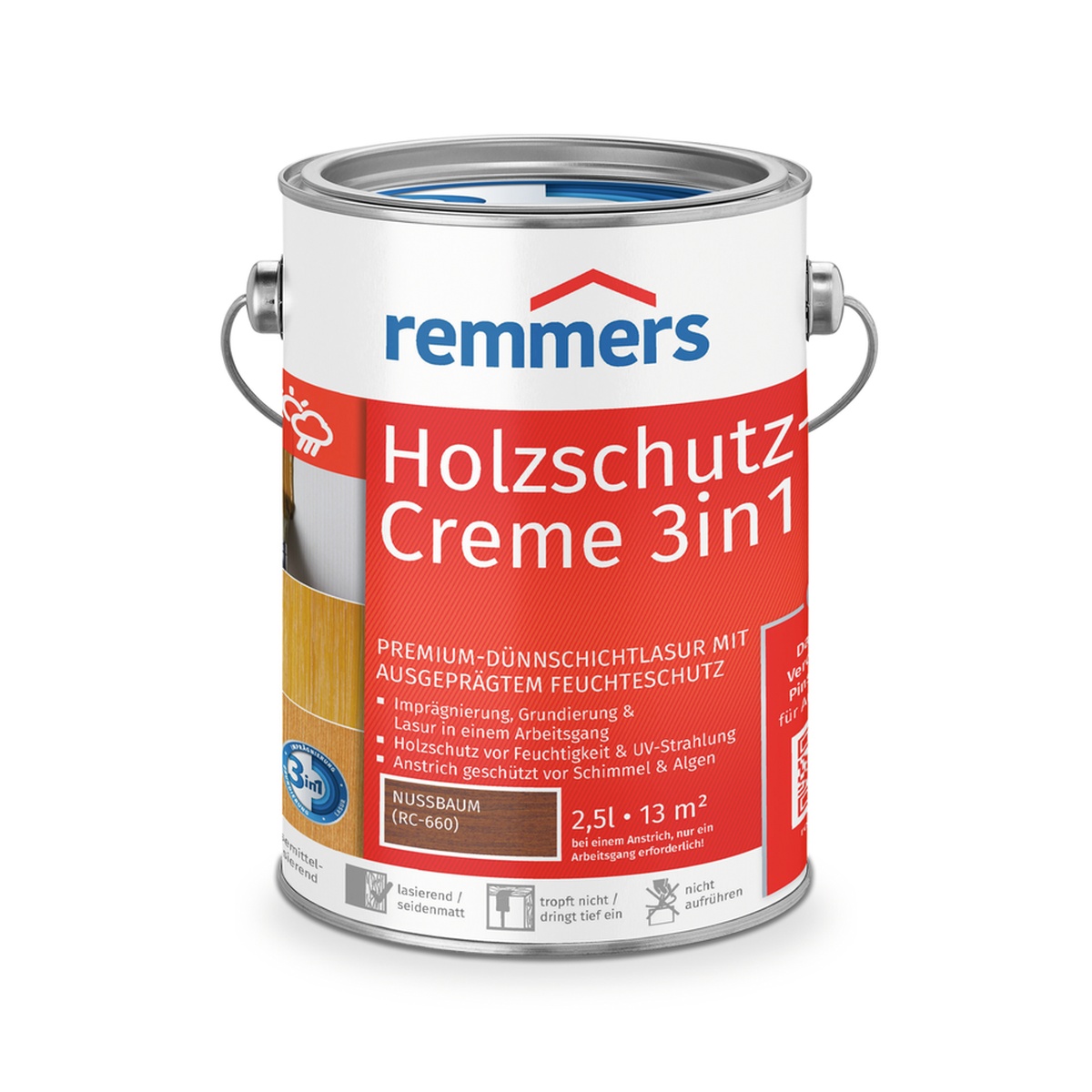 Remmers Holzschutz-Creme 2,5 l nussbaum Remmers Holzschutz-Creme 2,5 l nussbaum