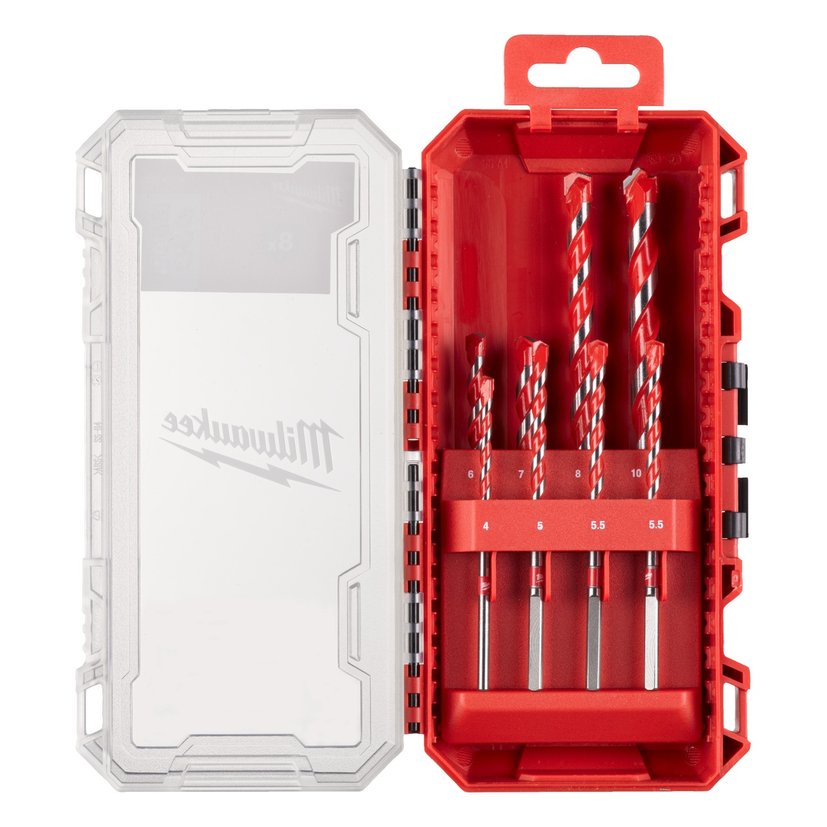 Milwaukee Premium-Betonbohrer Rundschaft Set 8tlg.