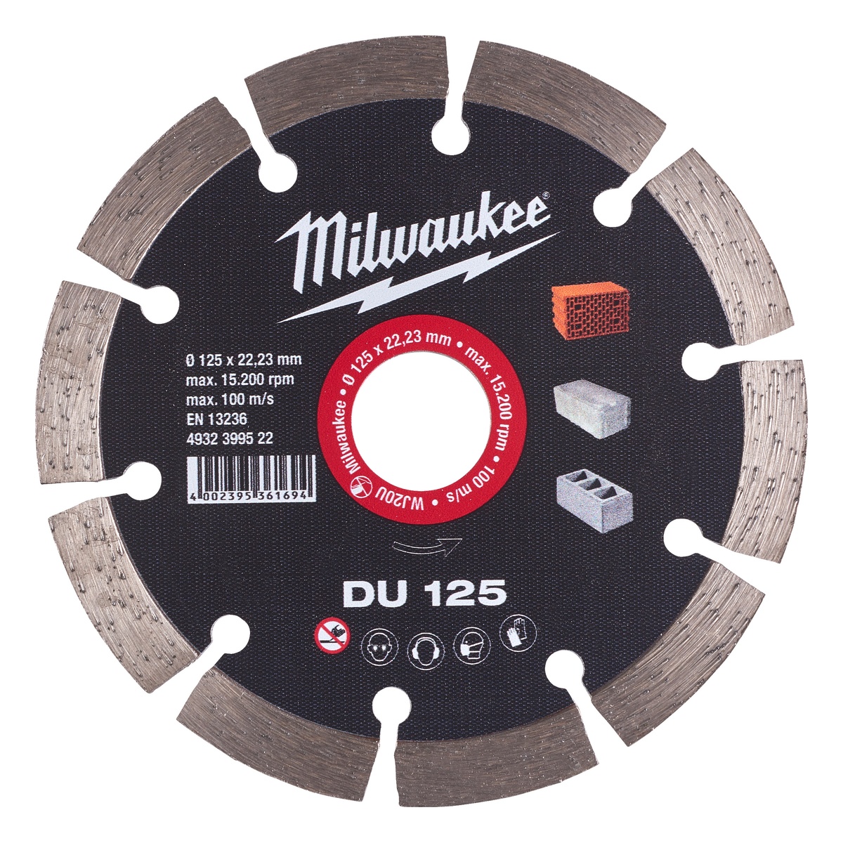 Milwaukee Diamanttrennscheibe DU 125 mm Universal - 1 Stk.
