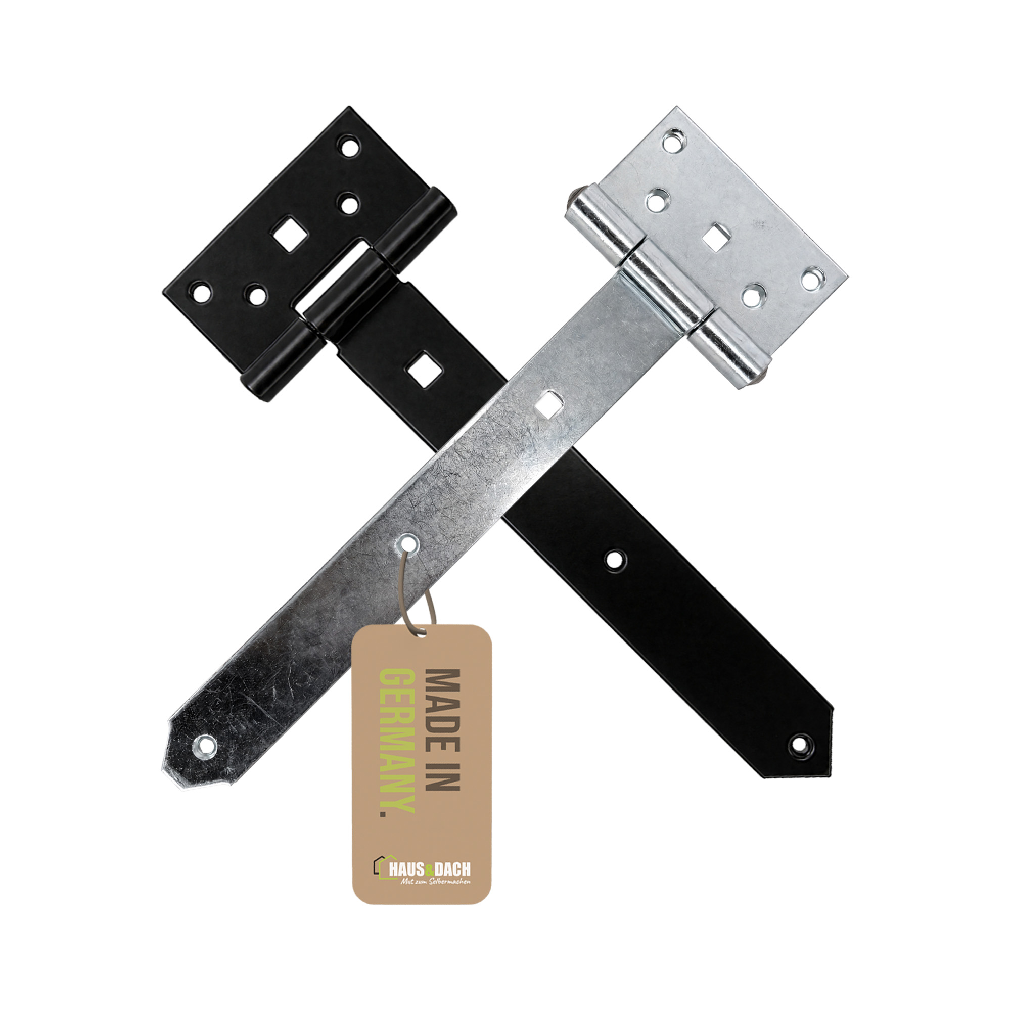 HAUS&DACH Kreuzgehänge Set - Torband / Türband für Gartentor & Holztor
