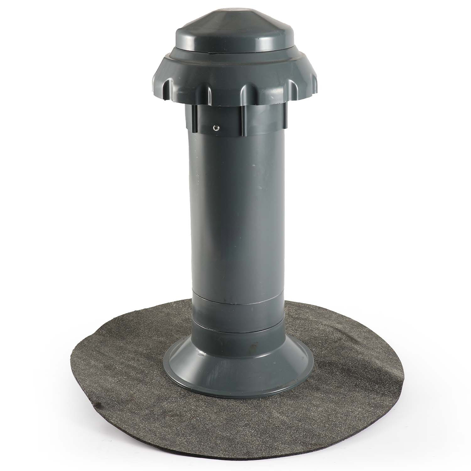 Fleck Flachdachlüfter 4 in 1 DN 125/100 mit Flansch aus Bitumen-Schweißbahn Fleck Flachdachlüfter 4 in 1 DN 125/100 mit Flansch aus Bitumen-Schweißbahn