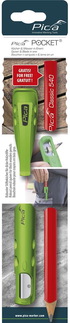 Pica Pocket Köcher + Messer mit Classic 540 Pica Pocket Köcher + Messer mit Classic 540