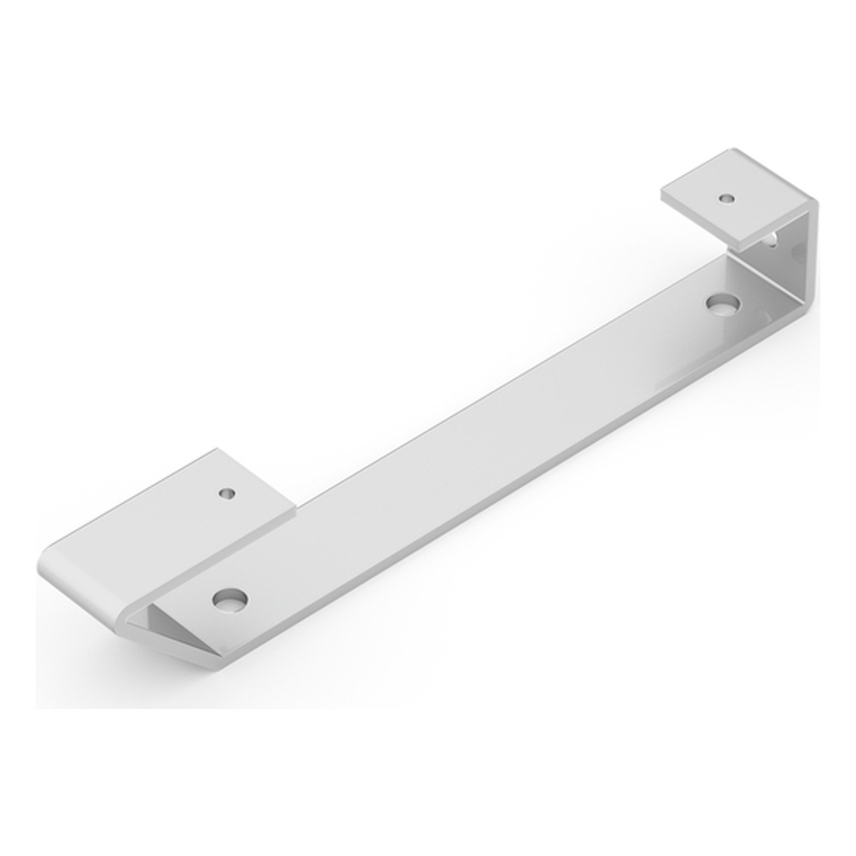 Alberts Regalträger Emily, 40 x 245 x 30 mm, Stahl, weißaluminium glänzend kunststoffbeschichtet RAL 9006 - 1 Stk.