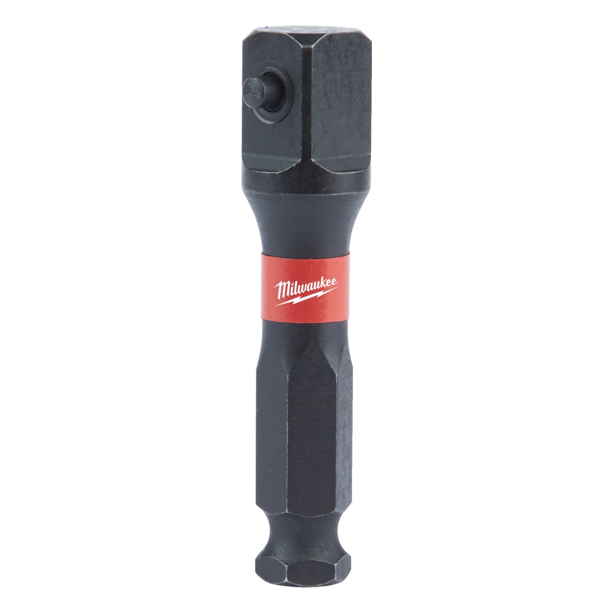 Milwaukee Schlag-Adapter Sechskant 7/16 auf Vierkant 1/2 Zoll x 70 mm, SHOCKWAVE