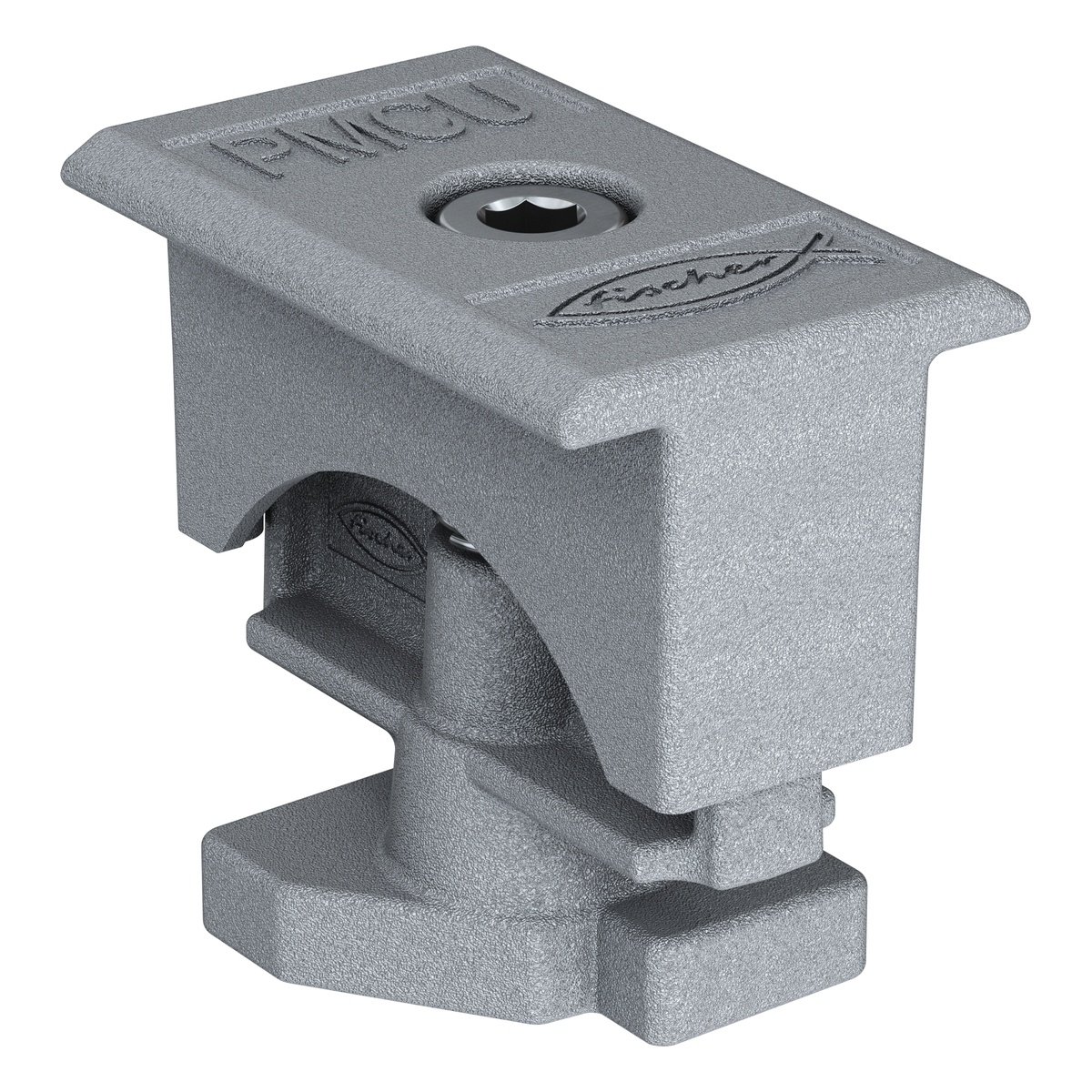 fischer Universal-Mittelklemme vormontiert PM C U 30 - 50 AL, Aluminium - 10 Stk.
