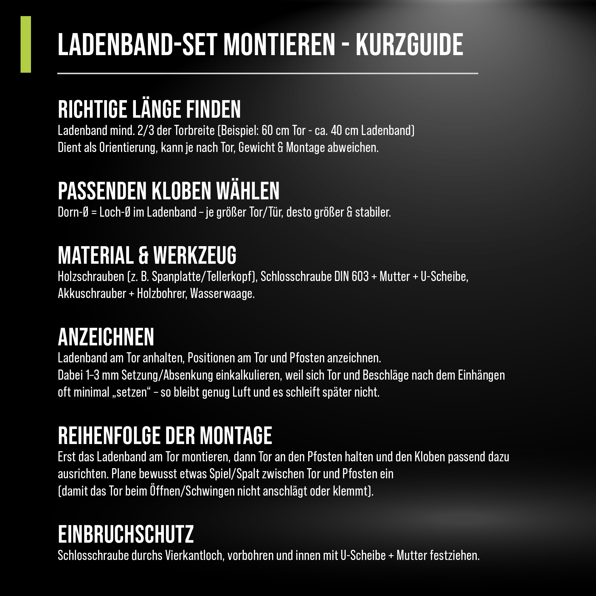 HAUS&DACH Ladenband Set 1000 mm blau verzinkt - Torband / Türband für Gartentor & Holztor inkl. Kloben zum Einschrauben Ø 16 mm / 160 mm