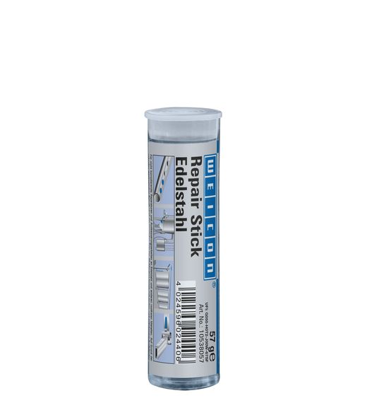 WEICON Repair Stick Edelstahl, Reparaturknete nicht korrodierend mit Trinkwasserzulassung, 57 g, dunkelgrau WEICON Repair Stick Edelstahl, Reparaturknete nicht korrodierend mit Trinkwasserzulassung, 57 g, dunkelgrau