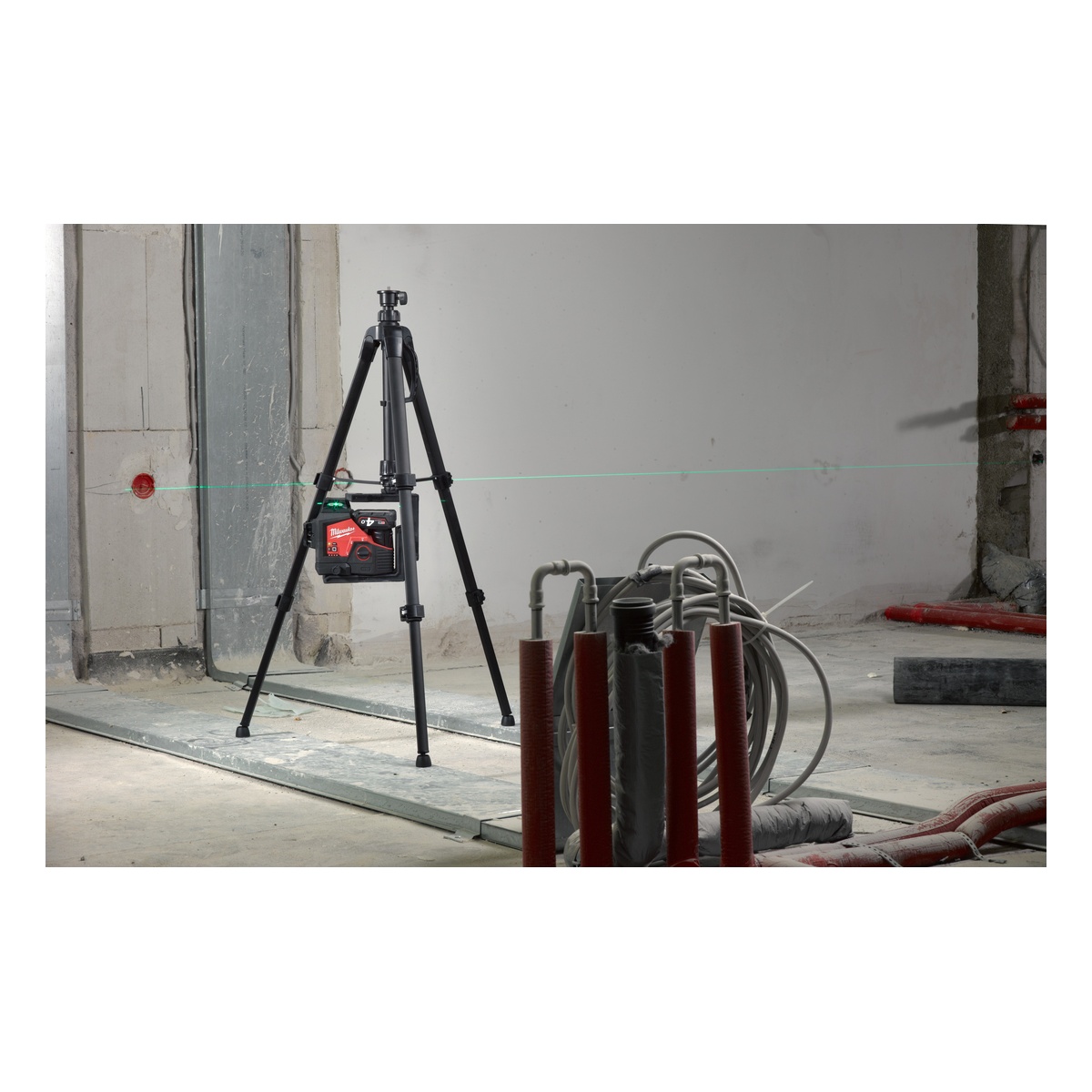 Milwaukee Laserstativ 47–120 cm, TRP120, höhenverstellbar, 1/4-Zoll-Gewinde, Aluminium