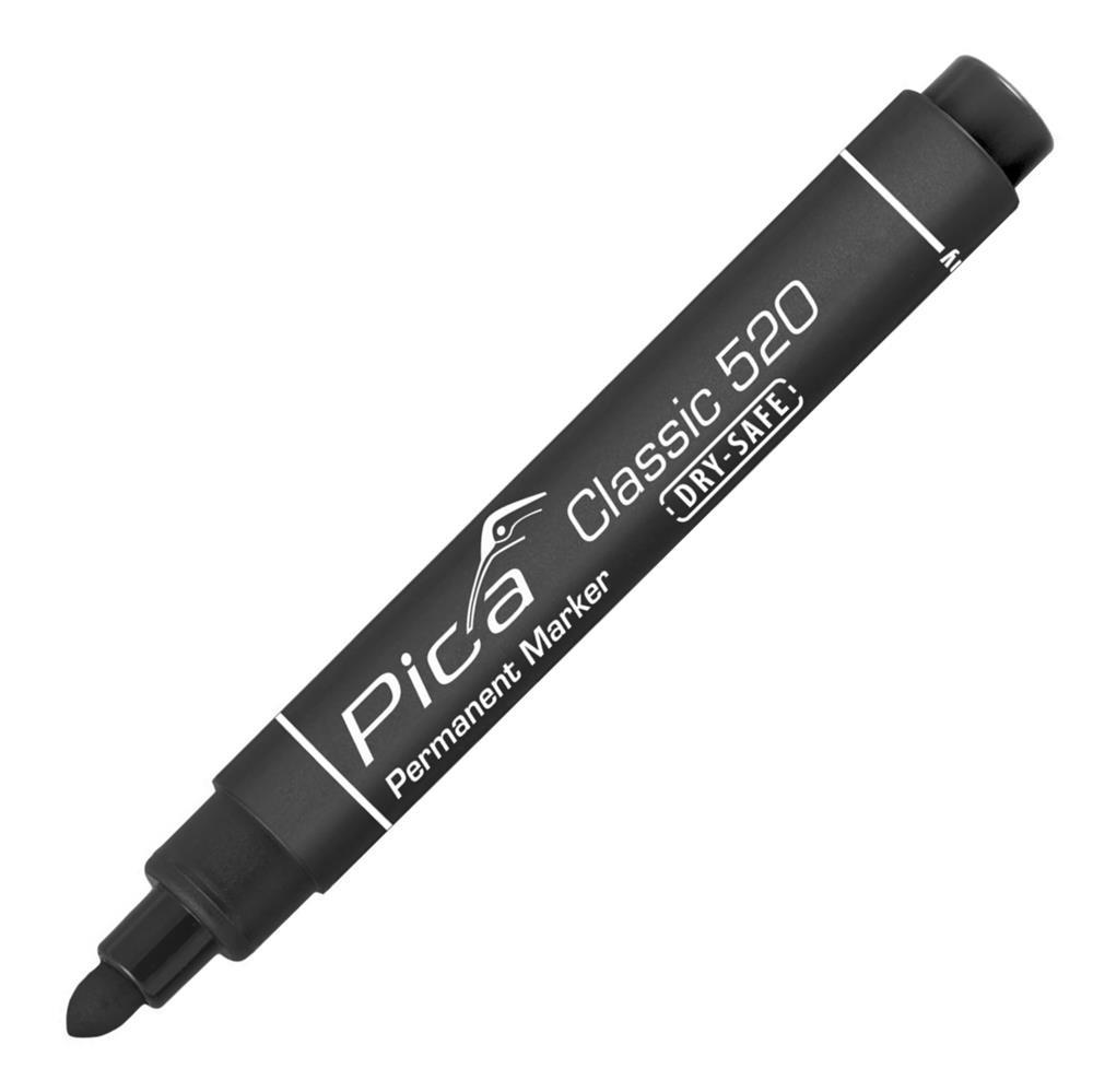 Pica Classic Permanent Marker 520 Rundspitze 1-4 mm, schwarz
