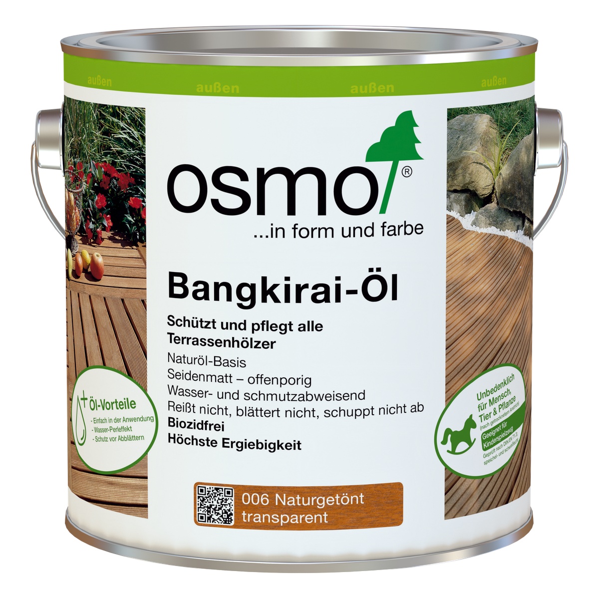 Osmo Terrassen-Öl Bangkirai-Öl naturgetönt 0,75 l