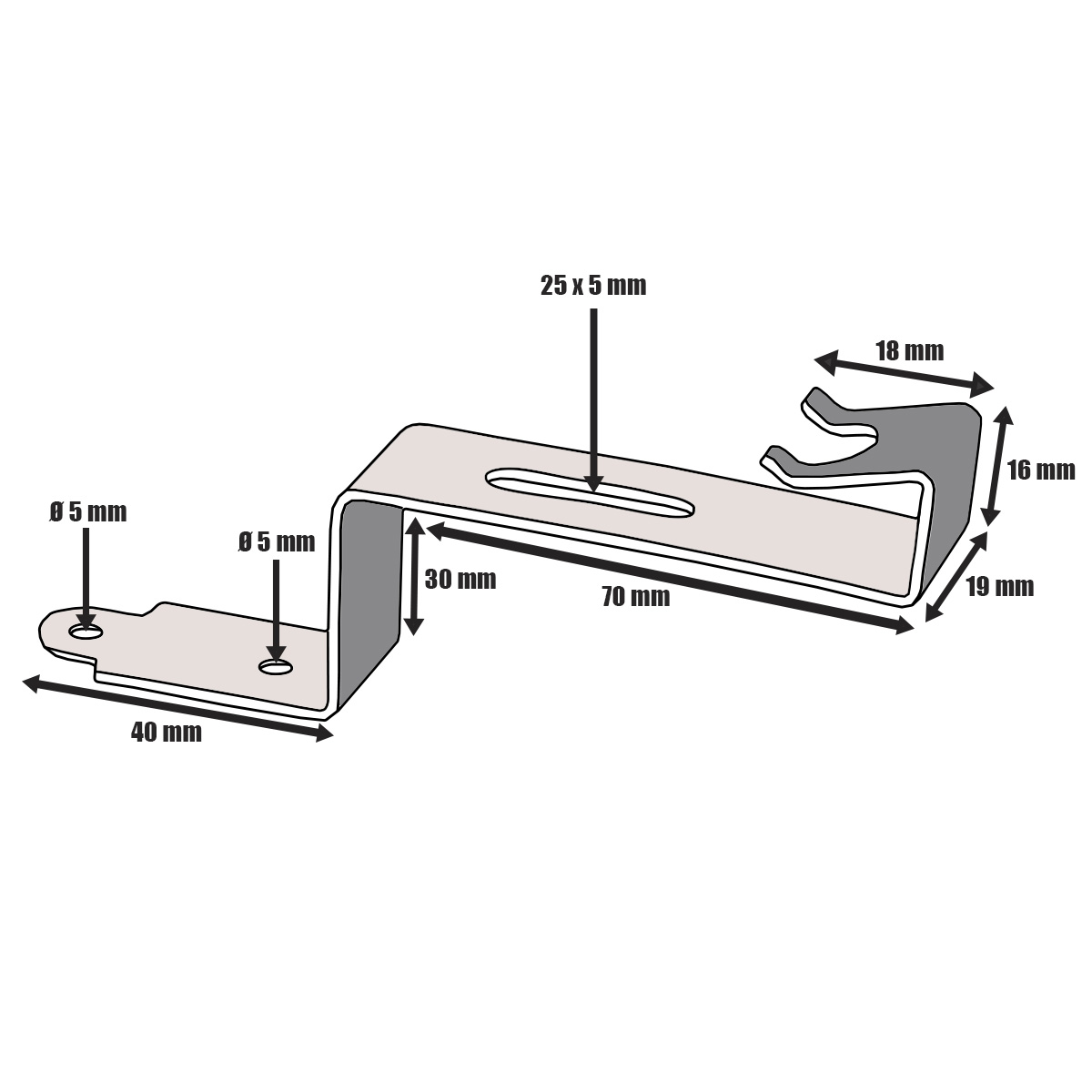 Röben Flandern plus Firstklammer für First konisch schwarz