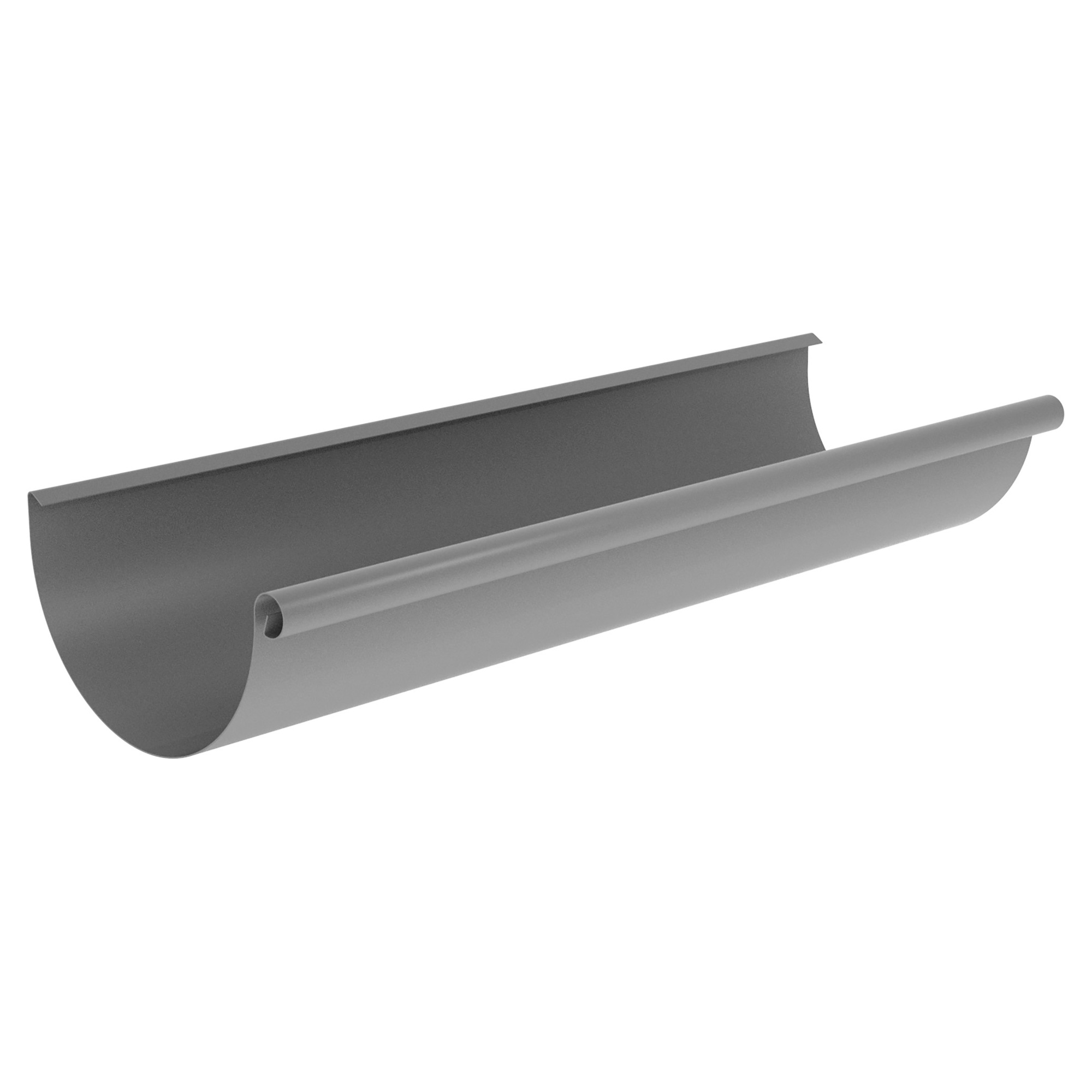 Zambelli Dachrinne 333 / 5000 mm, 6-teilig, Weißaluminium RAL 9006, COLORDUR, nach DIN EN 612 - 1 Stk.