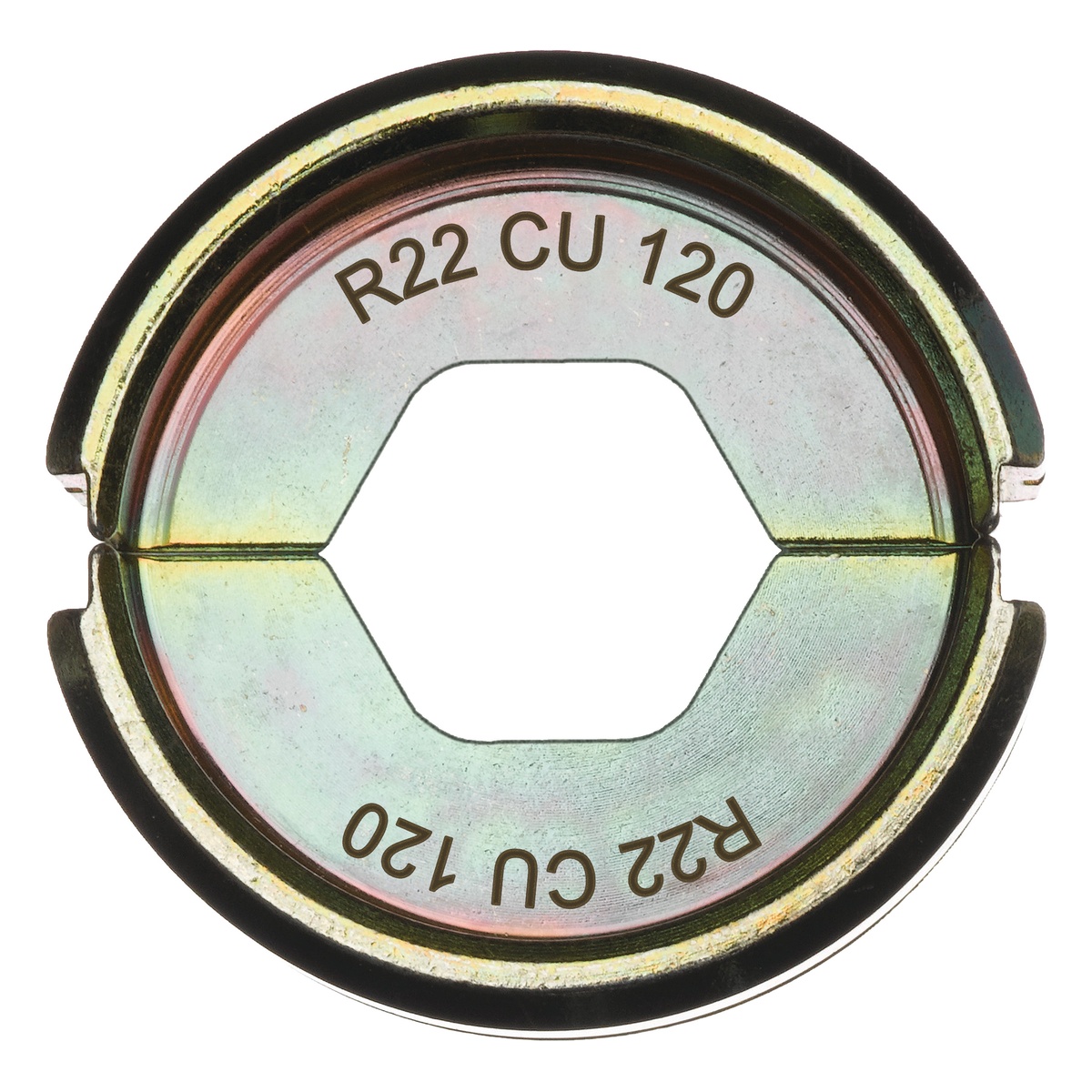 Milwaukee Presseinsatz für hydraulisches Akku-Presswerkzeug R22 Cu 120 für Standard Rohrkabelschuh - 1 Stk. Milwaukee Presseinsatz für hydraulisches Akku-Presswerkzeug R22 Cu 120 für Standard Rohrkabelschuh - 1 Stk.