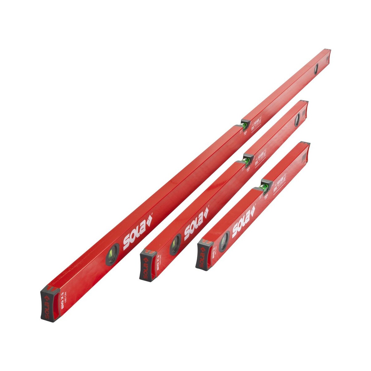 Sola Alu-Wasserwaagen-Set BIG X Triplekombo, 3-teilig: BIG X 60, BIG X 3 100 und BIG X 3 180