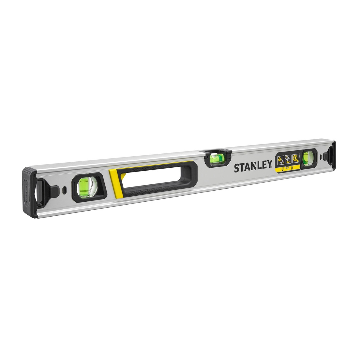 Stanley Wasserwaage FATMAX Xtreme, Aluminium-Hohlprofil, durchgehende Messkante, abnehmbare Endkappen