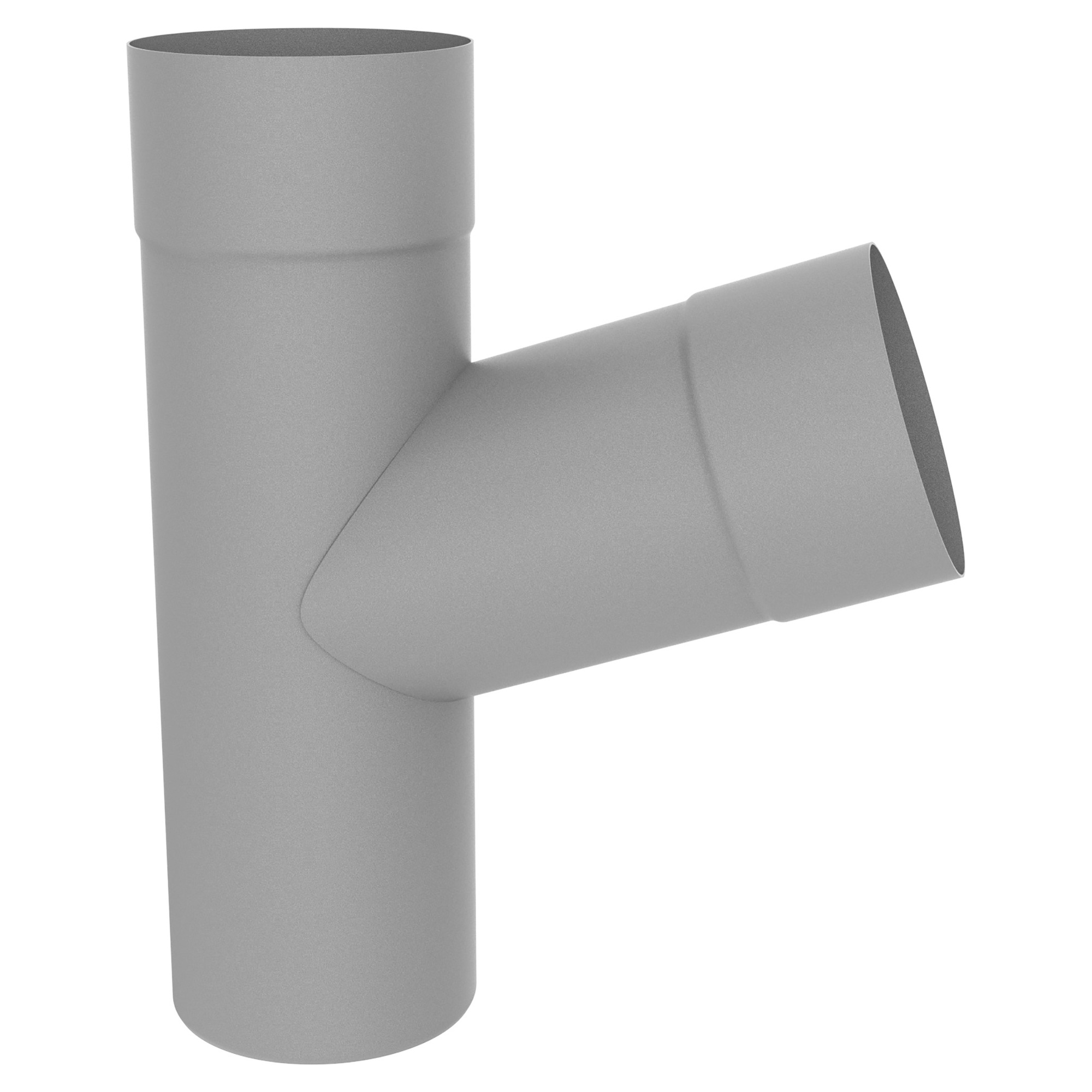 Zambelli Rohrabzweig 72° 80/80, Weißaluminium RAL 9006, COLORDUR - 1 Stk.