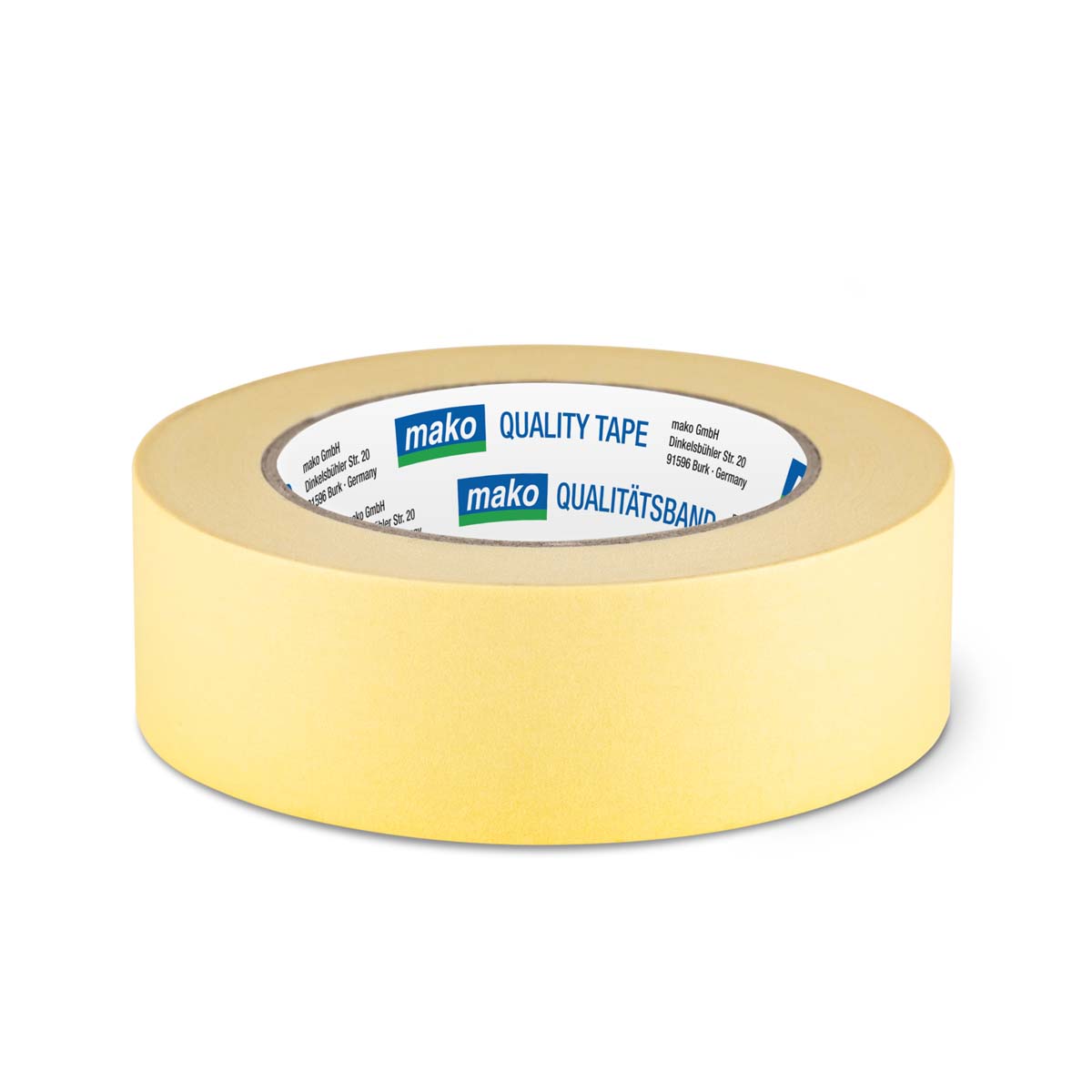 Mako Maler-Abdeckband 80°C (5 Stern), 50 mm x 50 m, gelb