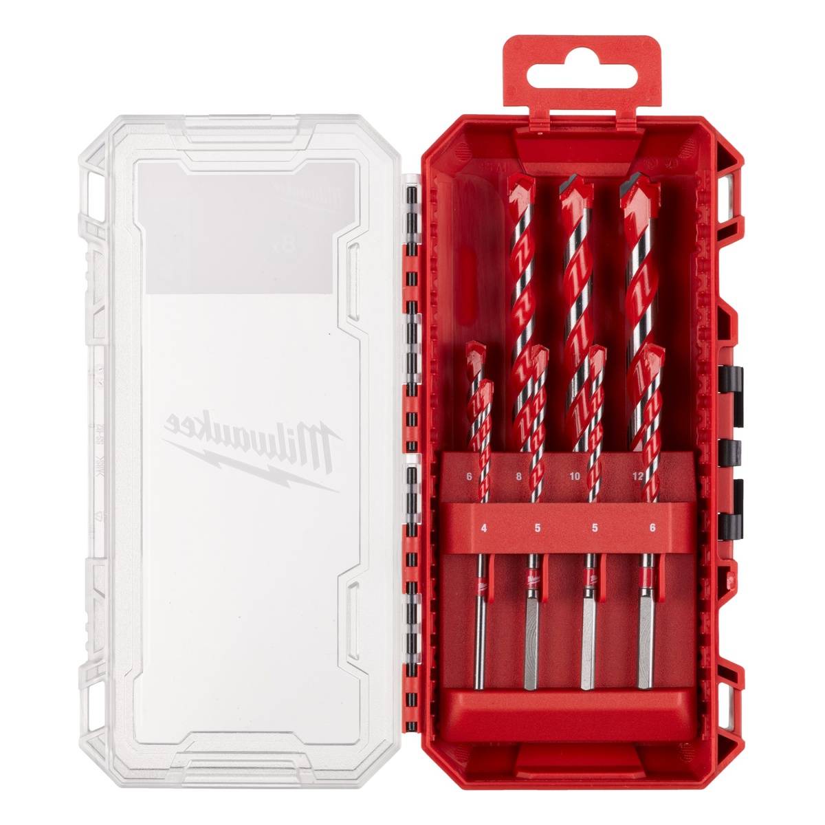 Milwaukee Premium-Betonbohrer Set 8-teilig in PACKOUT kompatibler Kassette - 1 Stk.