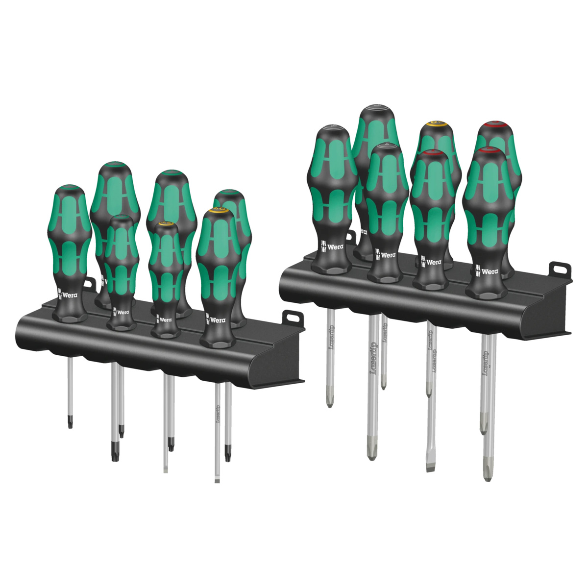 Wera Schraubendreher-Set Kraftform Big Pack 300, 14-teilig, PH, PZ, TX und Schlitz, mit 2 Racks