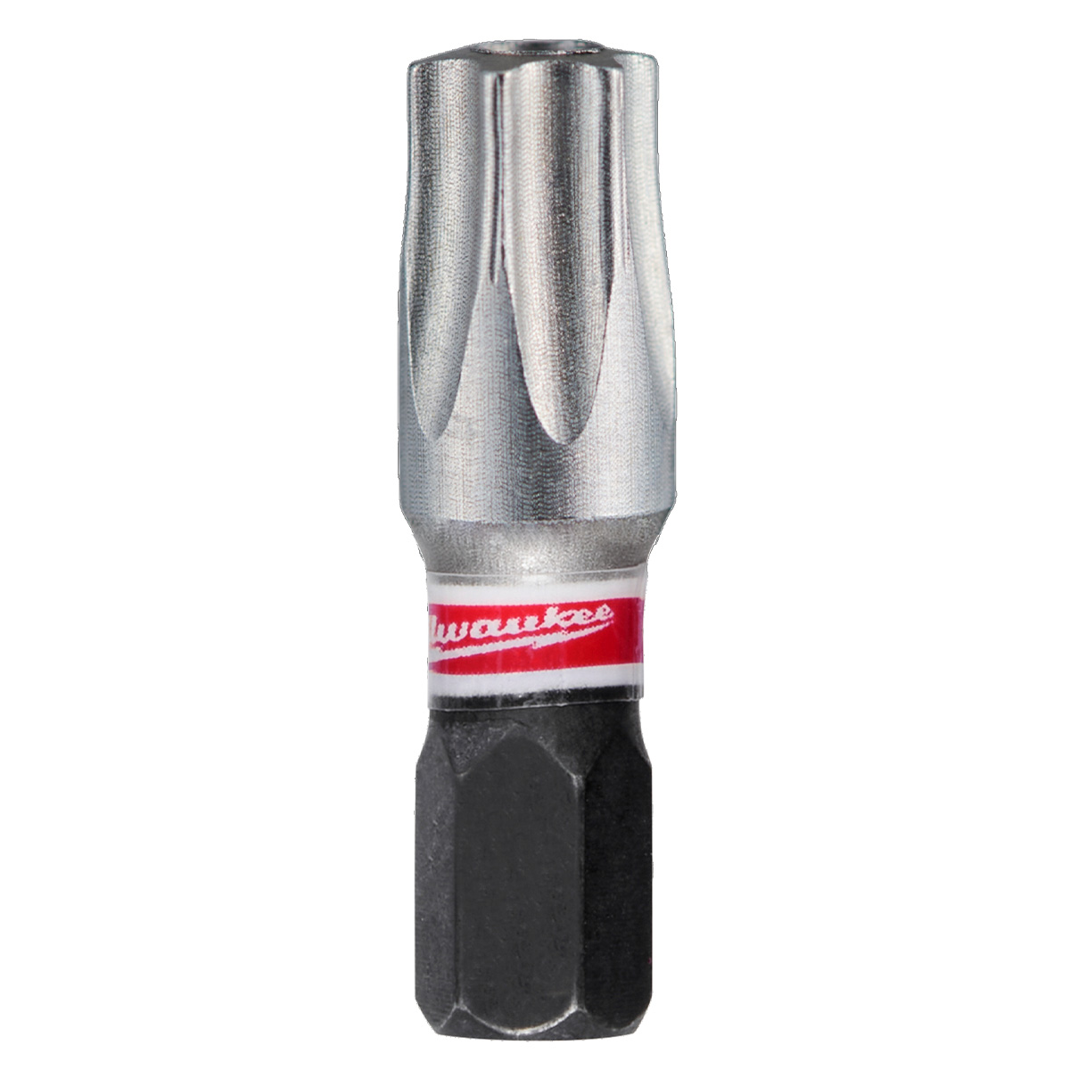 Milwaukee Bit Innensechsrund mit Bohrung TX BO40 x 25 mm, SHOCKWAVE, schlagfest, für Sicherheitsschrauben, 3 Stück