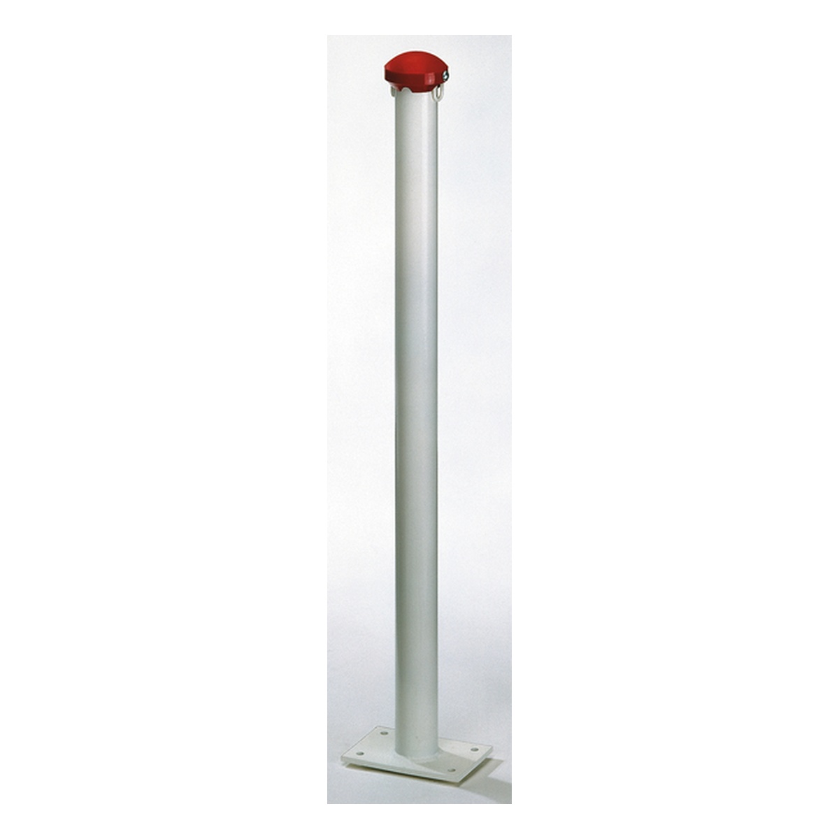 Alberts Absperrpfosten Standard GAH, 130 x 130 x 1000 mm, Stahl roh, verzinkt weiß kunststoffbeschichtet, zum Aufschrauben - 1 Stk. Alberts Absperrpfosten Standard GAH, 130 x 130 x 1000 mm, Stahl roh, verzinkt weiß kunststoffbeschichtet, zum Aufschrauben - 1 Stk.