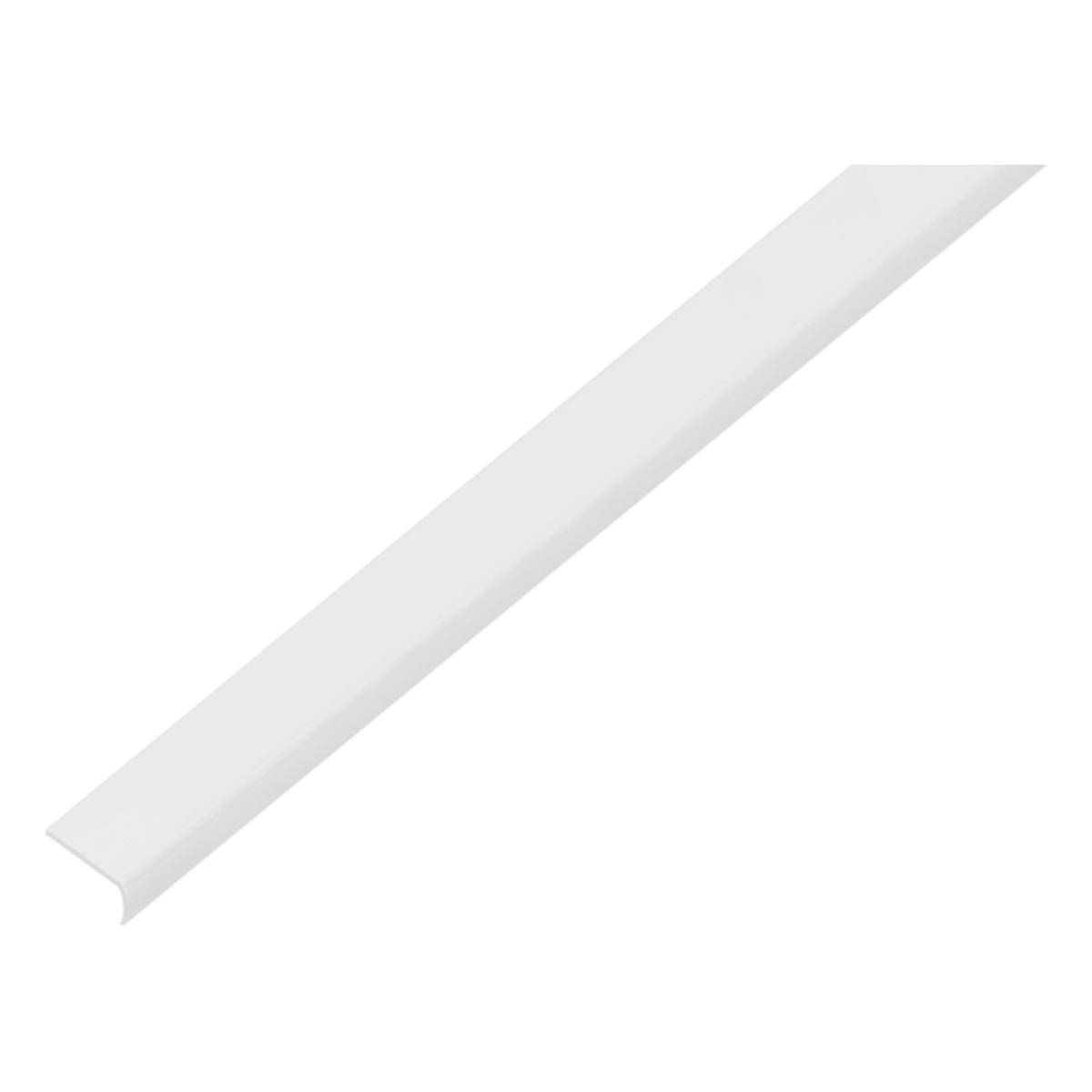 Alberts Abschlussprofil, rund, selbstklebend, 19 x 7 x 1 x 1000 mm, Kunststoff, Farbe: weiß - 1 Stk.