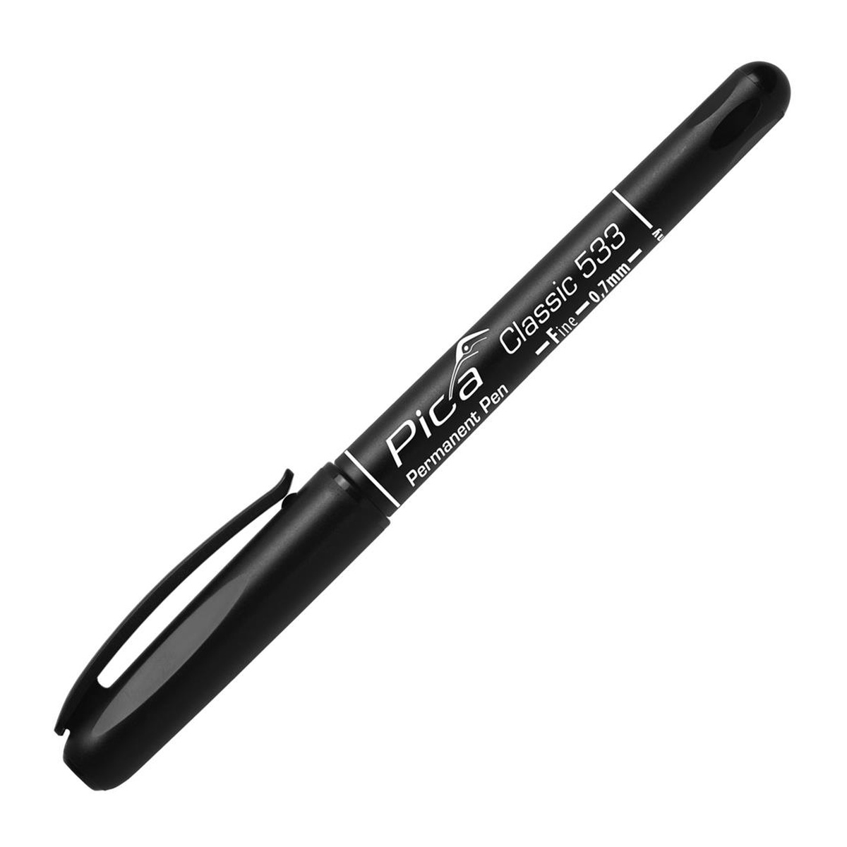 Pica Classic Permanent Pen Rundspitze, schwarz