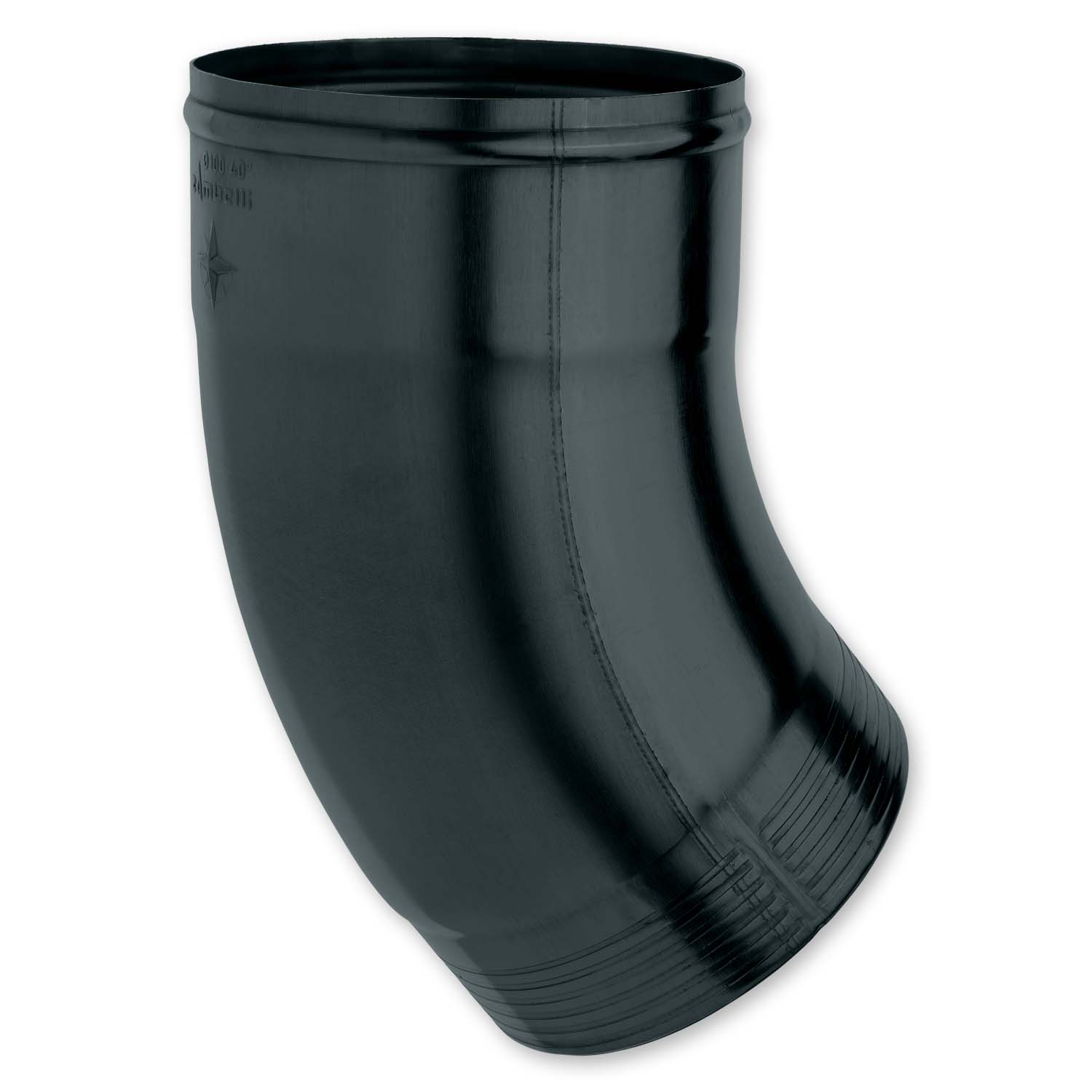 Zambelli Fallrohrbogen 40 Grad 120 mm, einteilig gefalzt, verzinkt, Anthrazit Zambelli Fallrohrbogen 40 Grad 120 mm, einteilig gefalzt, verzinkt, Anthrazit