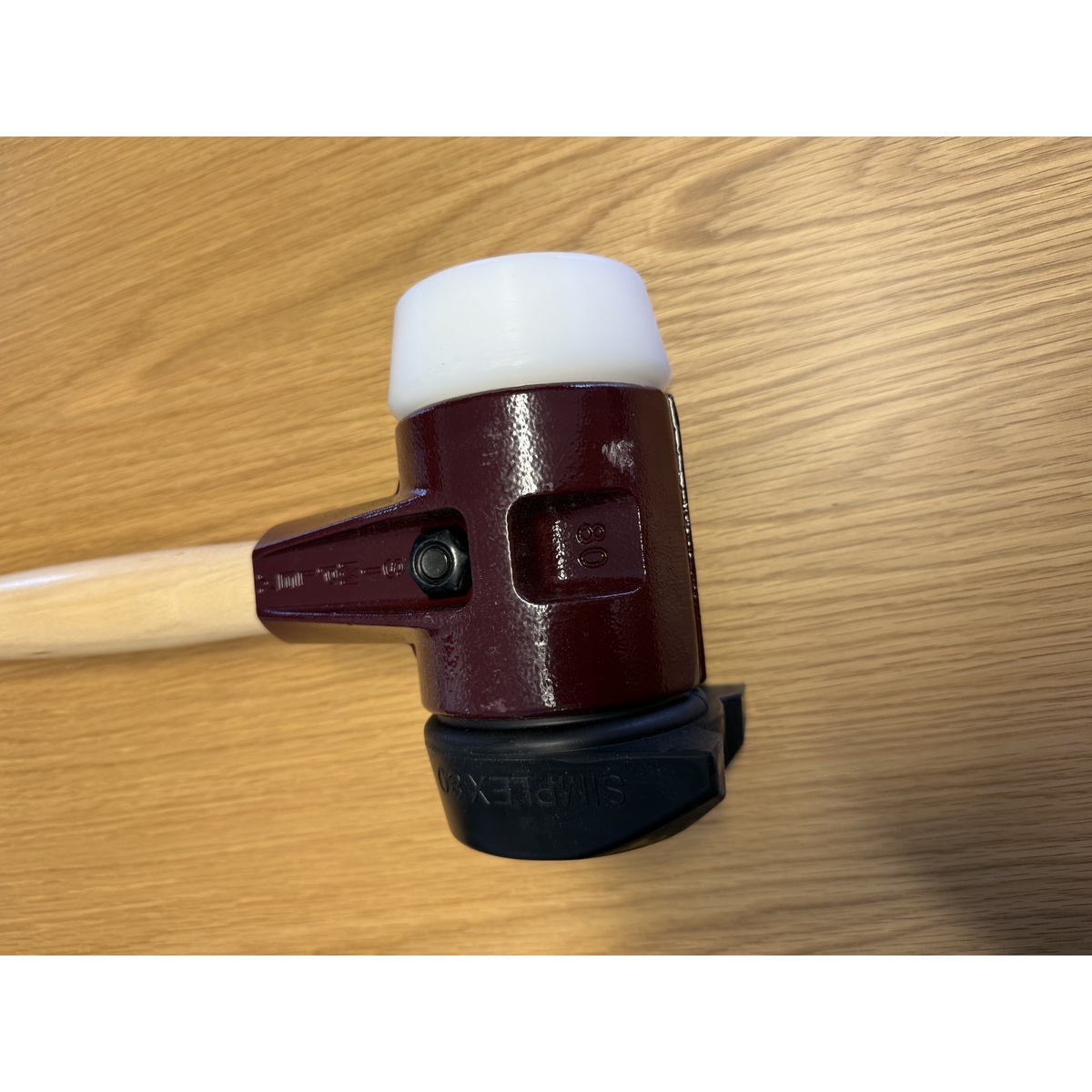 Halder SIMPLEX-Vorschlaghammer 80 mm, Superplastik / Gummi mit Standfuss