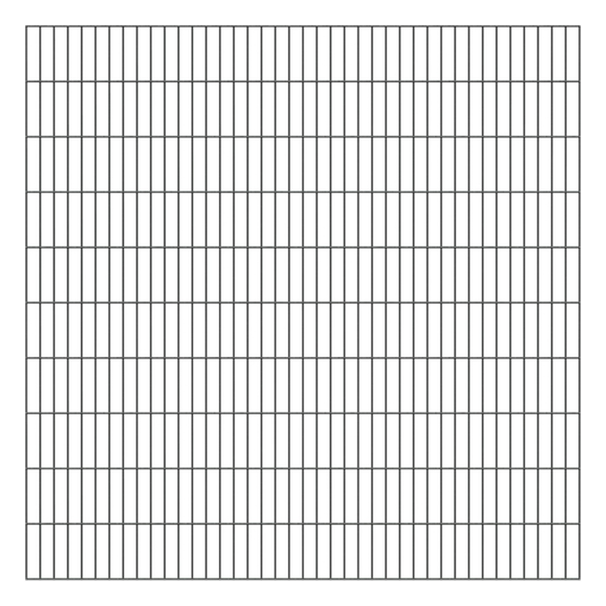 Alberts Doppelstabmatte, Typ 6/5/6, 2000 x 2000 mm, anthrazit RAL 7016 - 1 Stk. Alberts Doppelstabmatte, Typ 6/5/6, 2000 x 2000 mm, anthrazit RAL 7016 - 1 Stk.