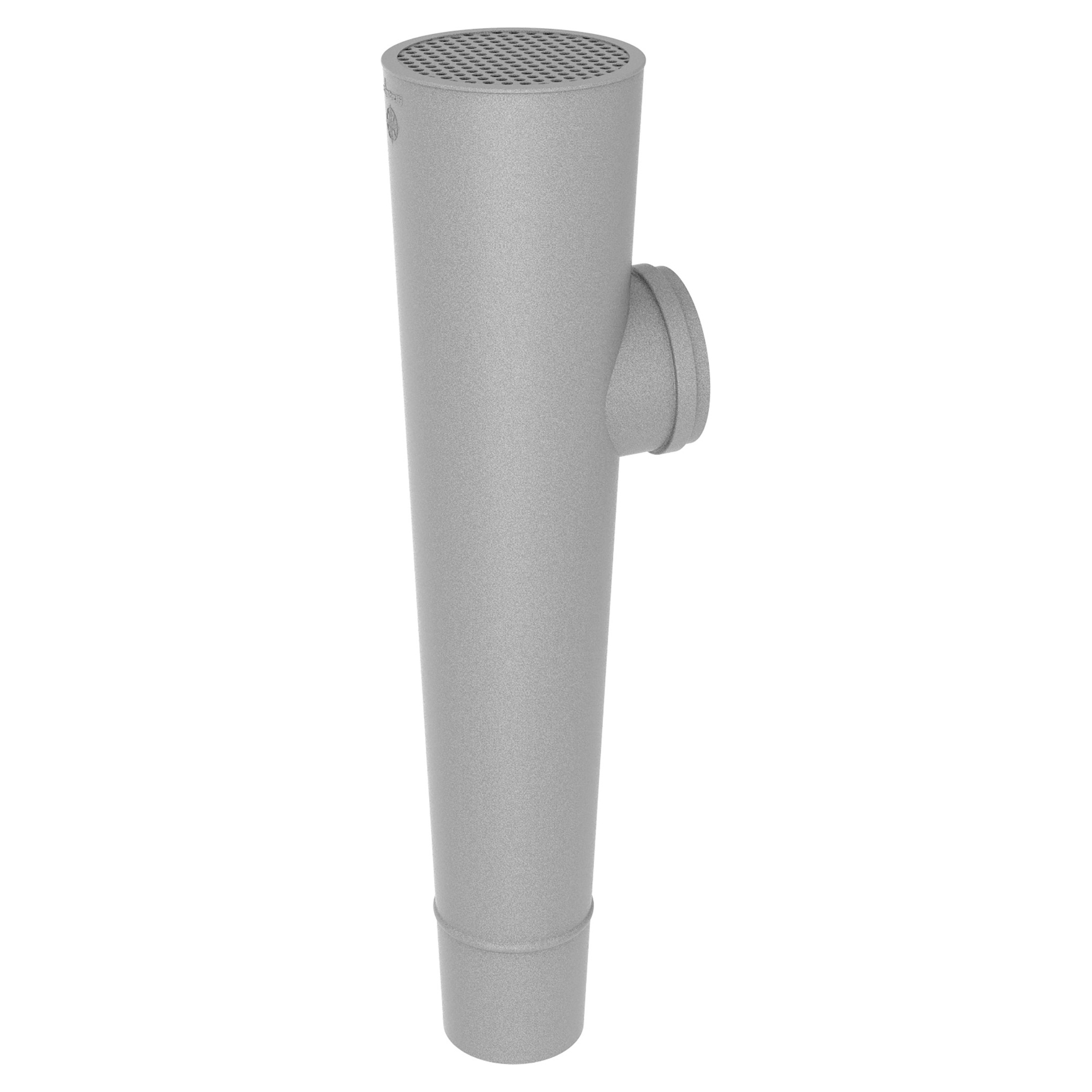 Zambelli Attika-Stutzen Ø 80/75 mm, Weißaluminium RAL 9006, COLORDUR, mit Zambelli-Logo - 1 Stk.