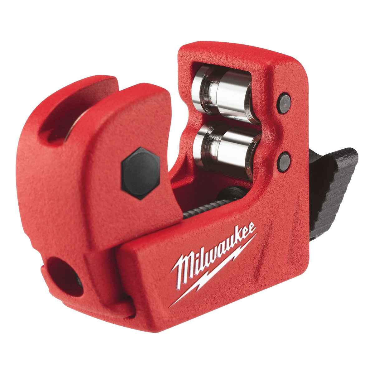 Milwaukee Mini-Rohrabschneider für Kupferrohr 3 bis 15 mm, Chrom-Stützrollen, patentierte Feststellung